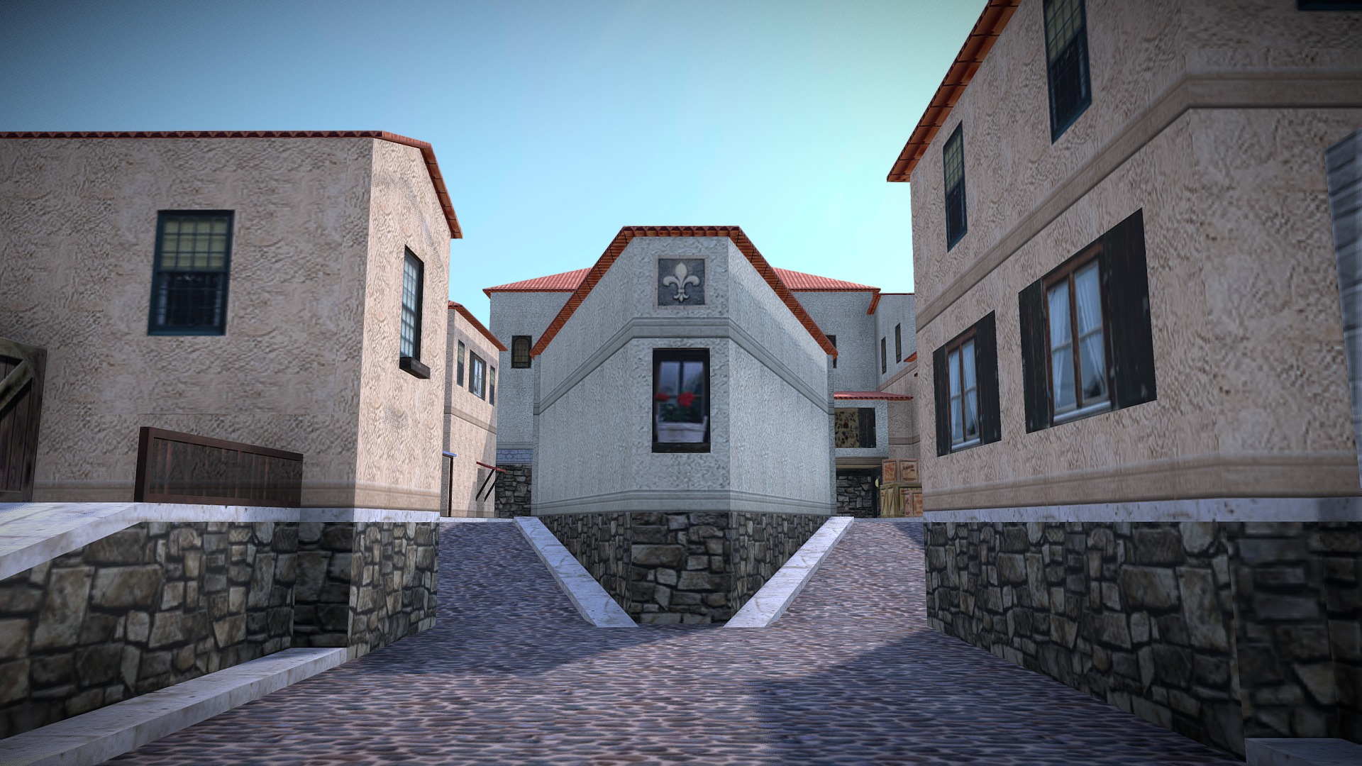 Italy Map Cs Go CounterStrike Italy classic CS map in 3D Download Free 3D model by