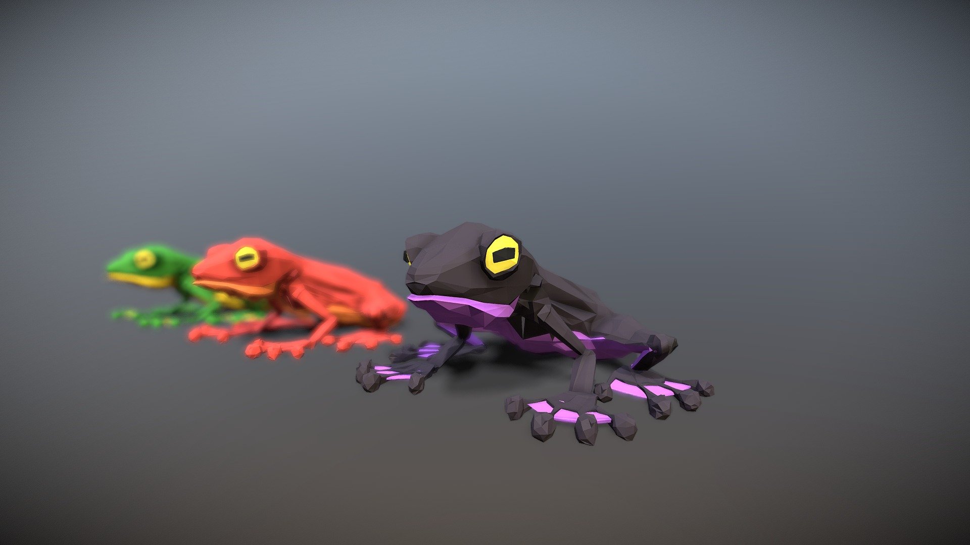 Low Poly Frogs Buy Royalty Free 3d Model By Blendergurra Zoroo1122 6791b2e