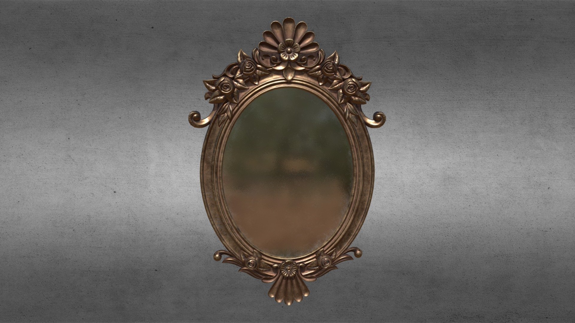Ornate Mirror Download Free 3D model by Arnold Konrad (akonrad