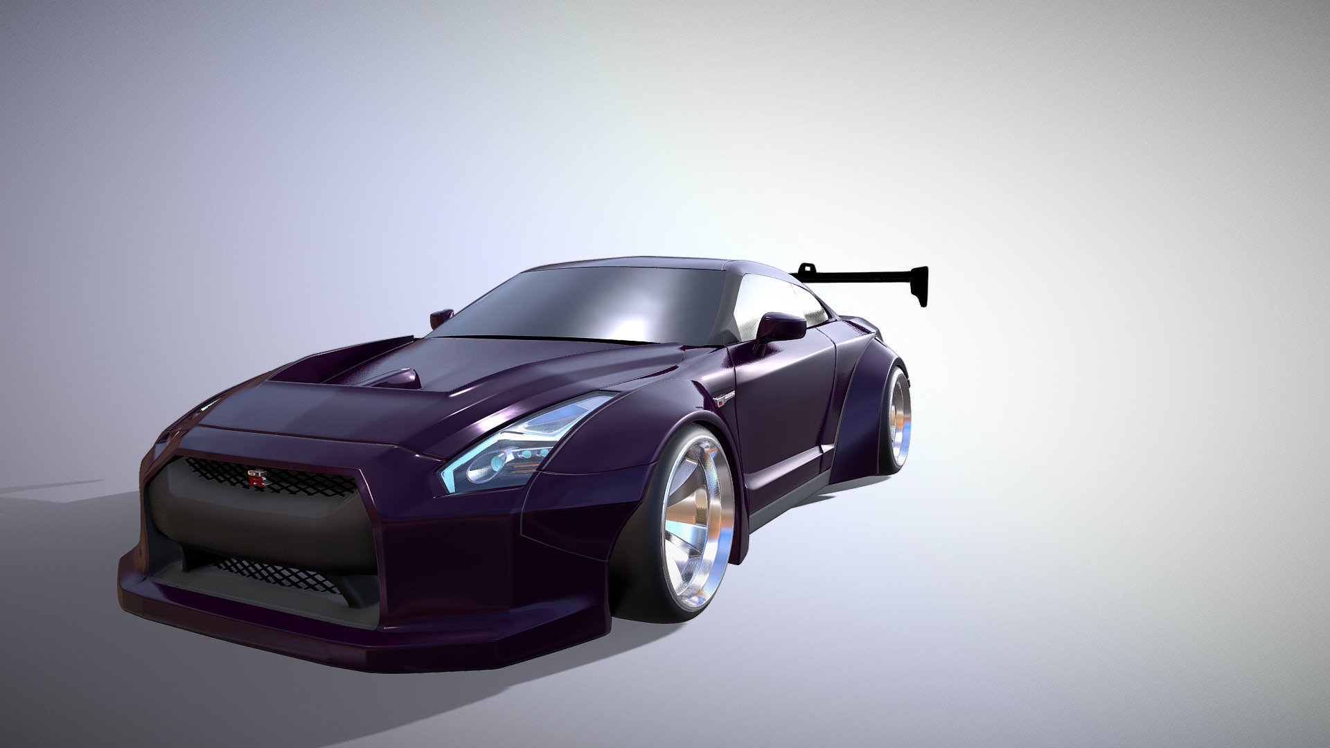 Nissan GTR R35 Liberty Walk Download Free 3D model by