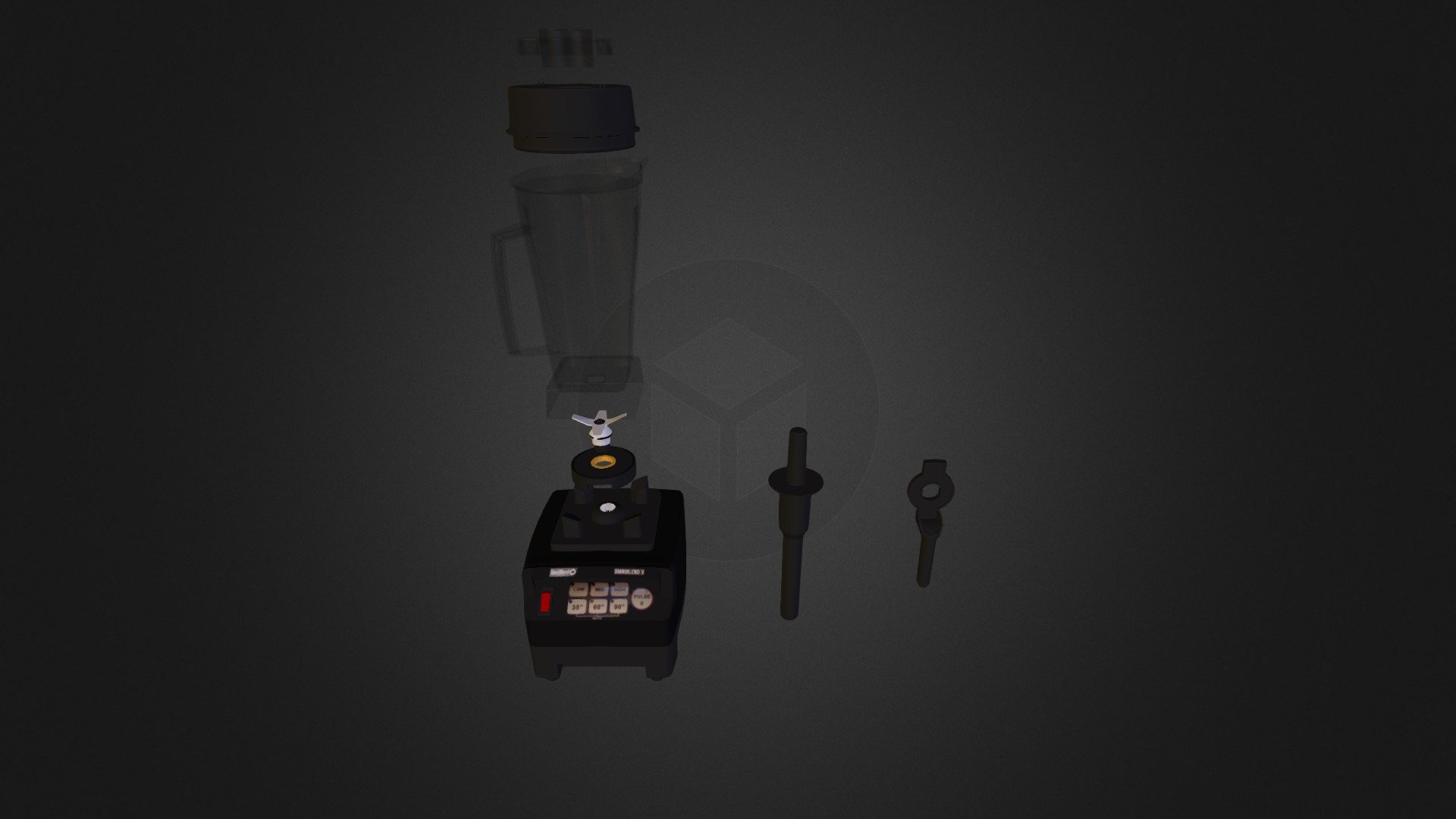 OmniBlend V Kitchen Blender model 3D model by Zac Whitehead