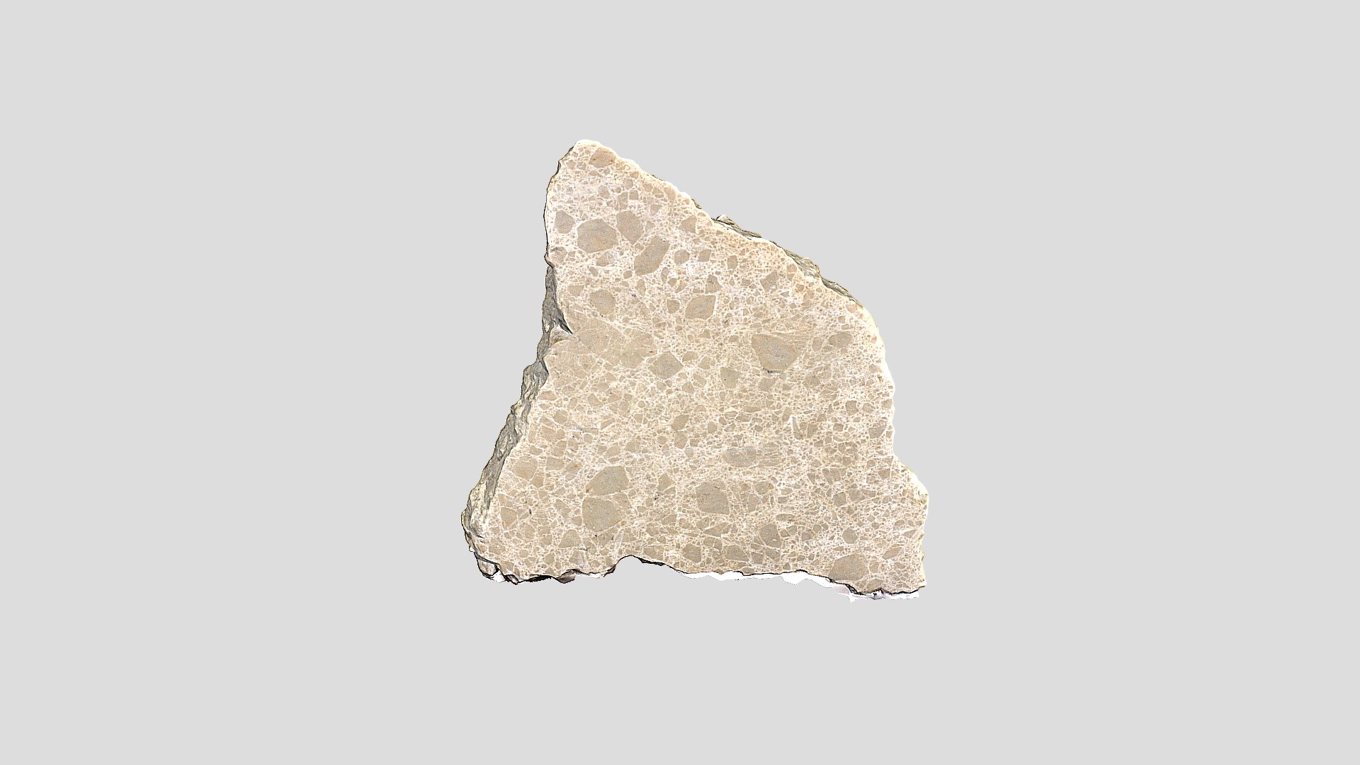 Block from ejecta blanket (Bunte Breccia, Ries) Download Free 3D