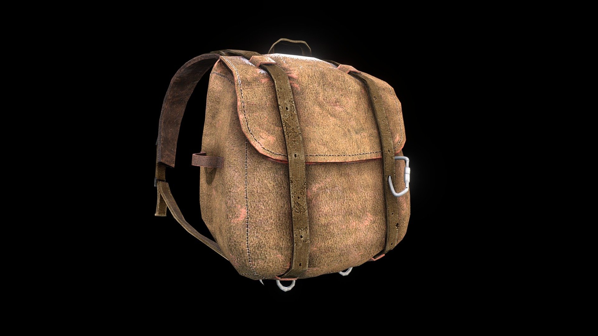 DayZ Improvised Leather Bag 3D model by Windstride (redmontwheeler
