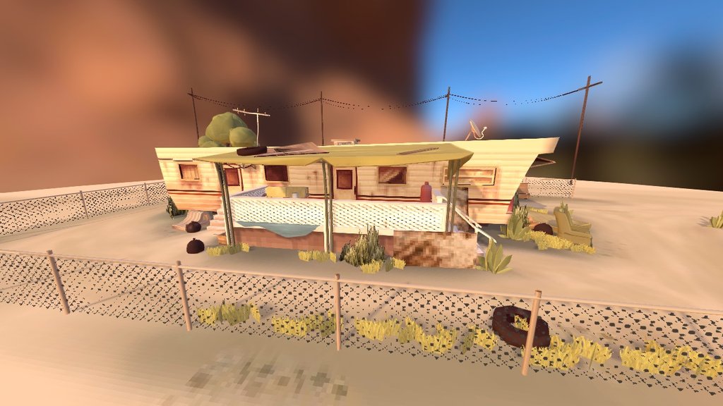 Trevor's trailer 3D model by Nilo [769a66f] Sketchfab