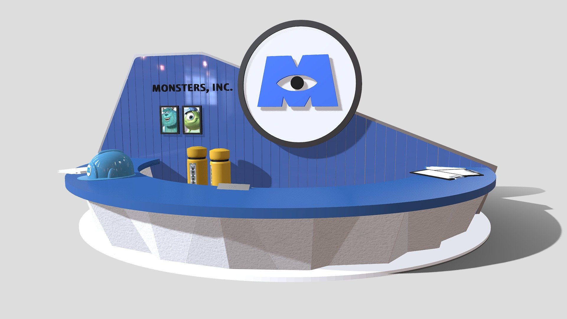 Monsters Inc. Front Desk 3D model by Andres C. (andres.c3D) [7833958
