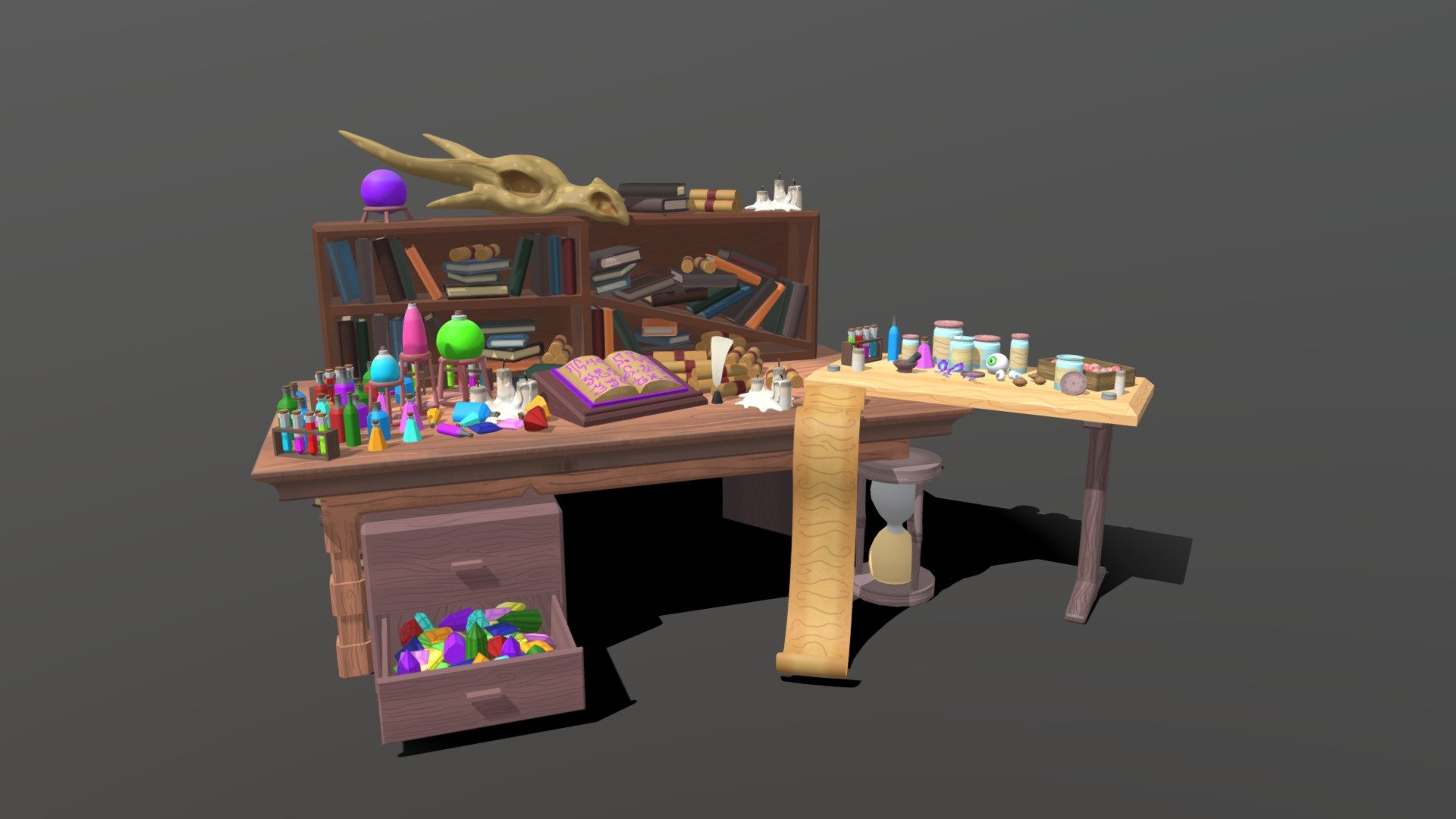Wizard Table 3D model by Jack (JDHT) [7a63d83] Sketchfab