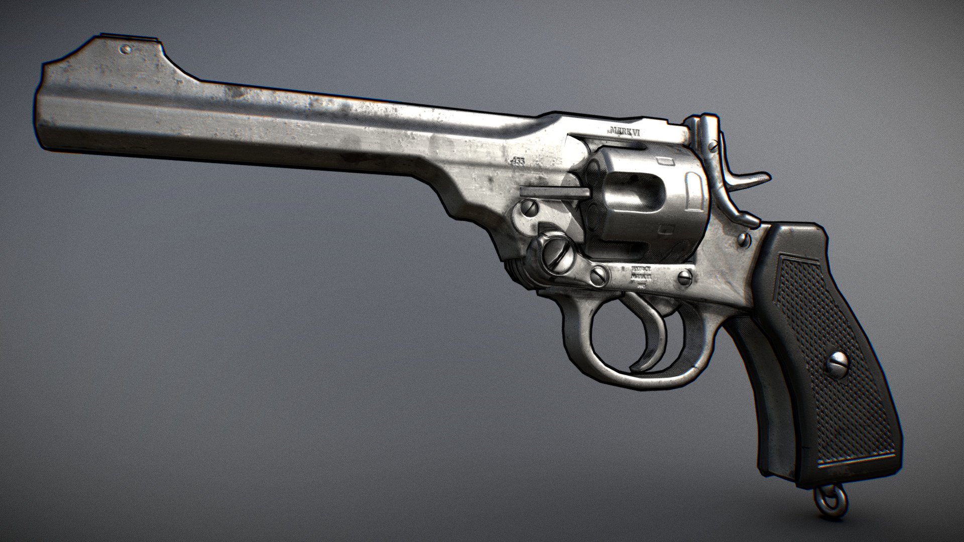 WW2 Webley Revolver 3D model by HarisonKilgour (HarisonKilgour