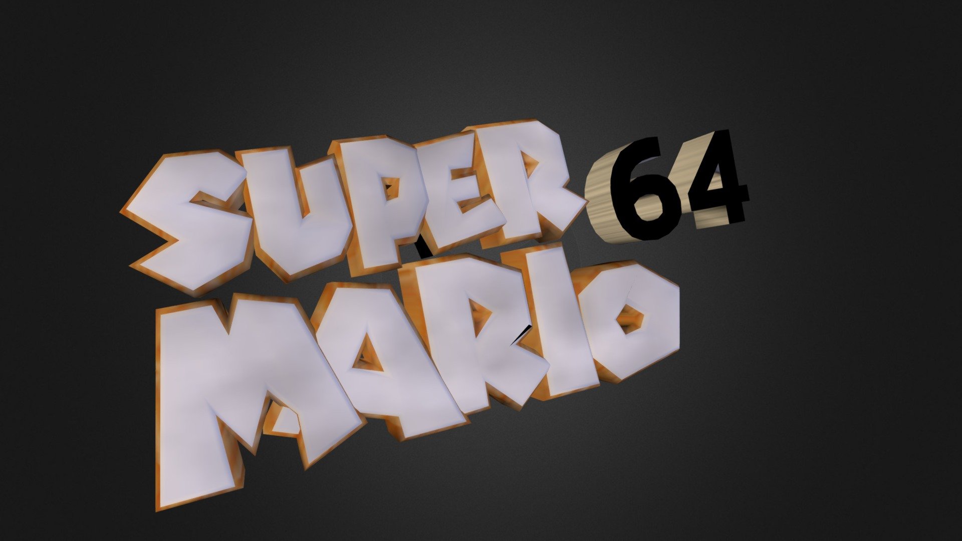 Nintendo 64 Super Mario 64 Logo 3D model by TaylorDepauw [7f81db2
