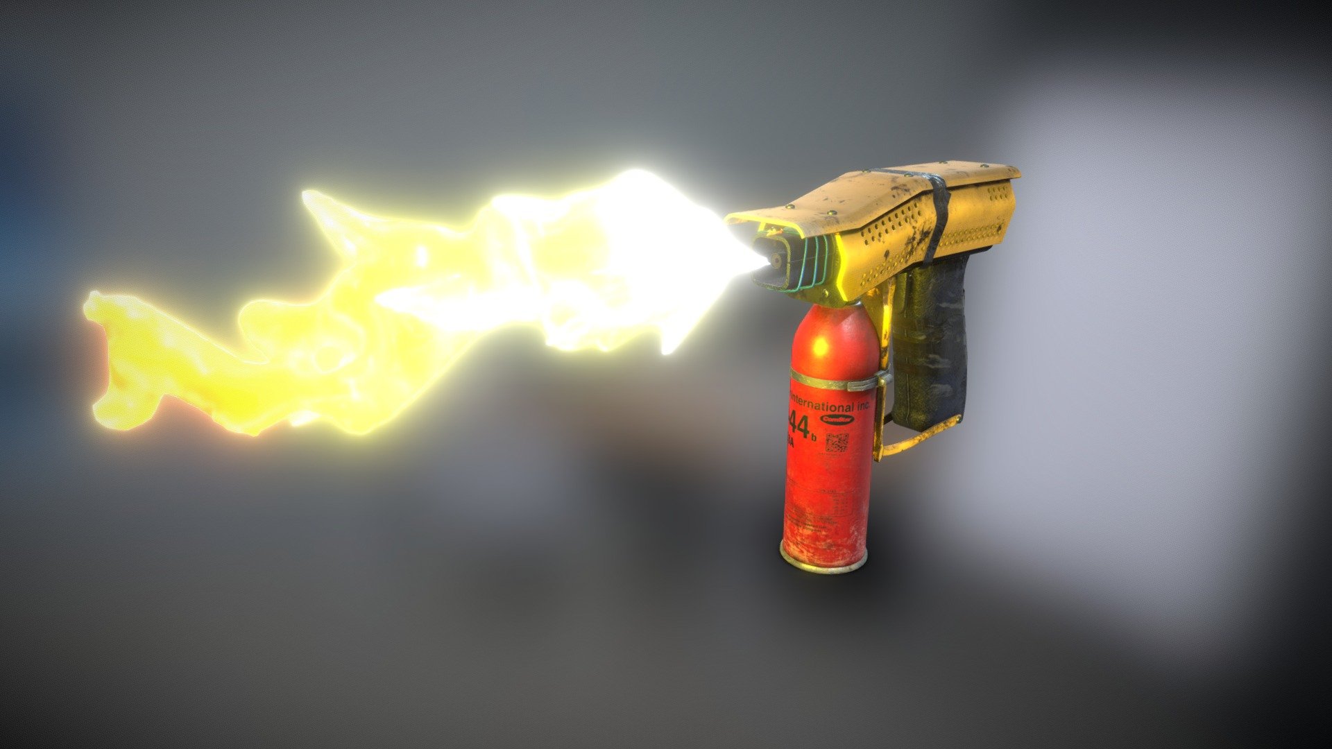 DIY Small Flamethrower Buy Royalty Free 3D model by Akinaro [8019a64
