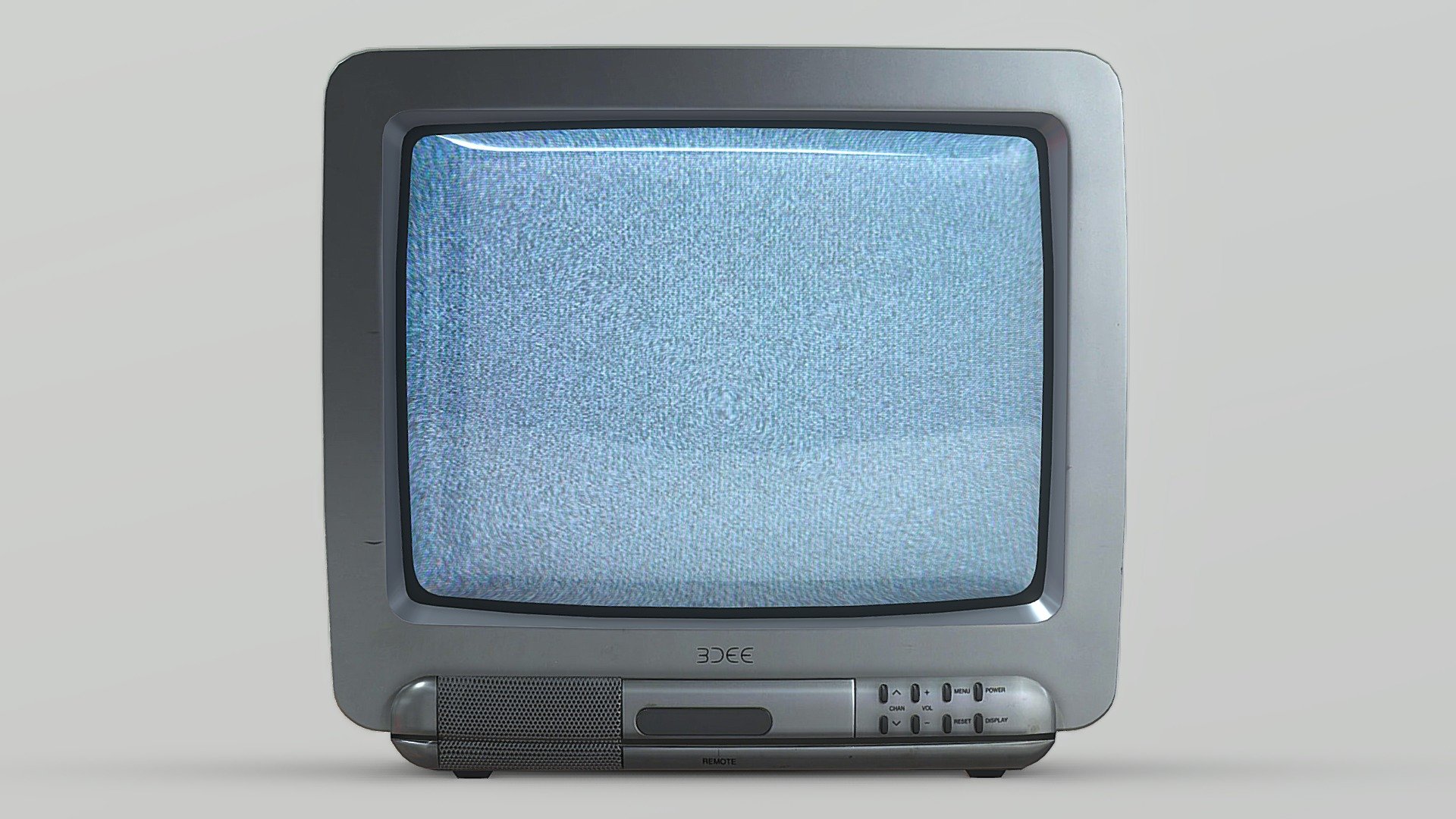 Silver CRT Television Buy Royalty Free 3D model by 3Dee (mellydeeis