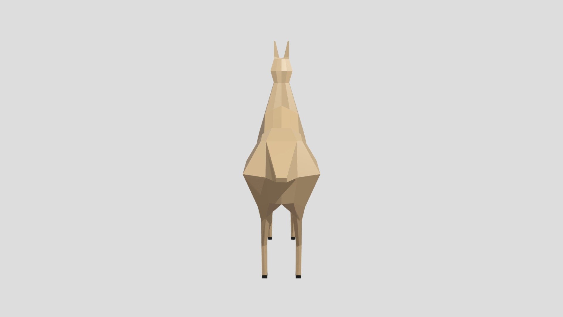 Ejercicio 9 Llama low poly 3D model by Umbert (angel.ramos4693