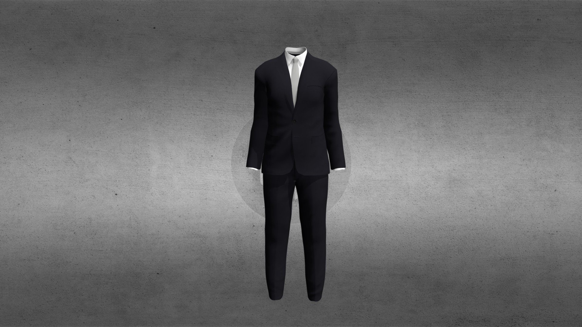 Men's Two Piece Suit Download Free 3D model by DineshThennarasan