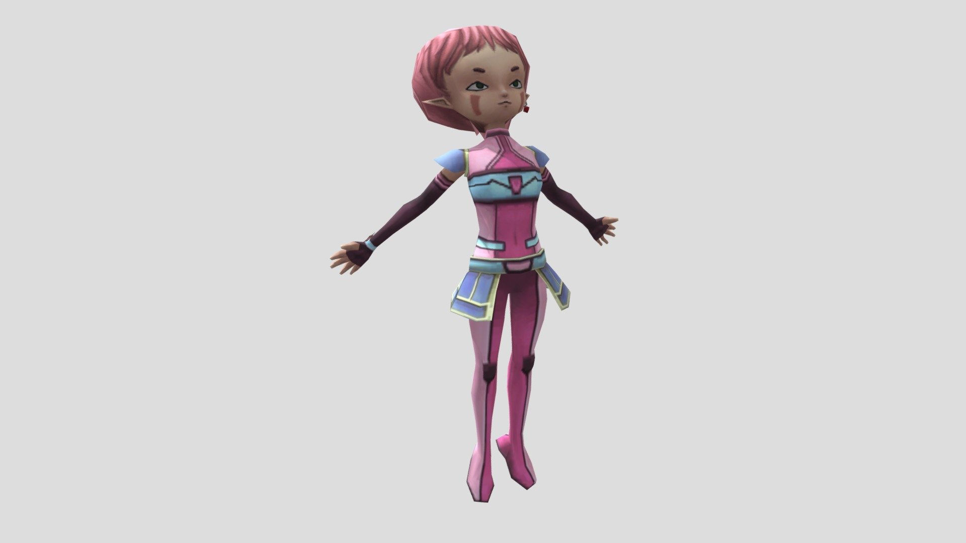 Code Lyoko Quest for Infinity (Aelita) Download Free 3D model by