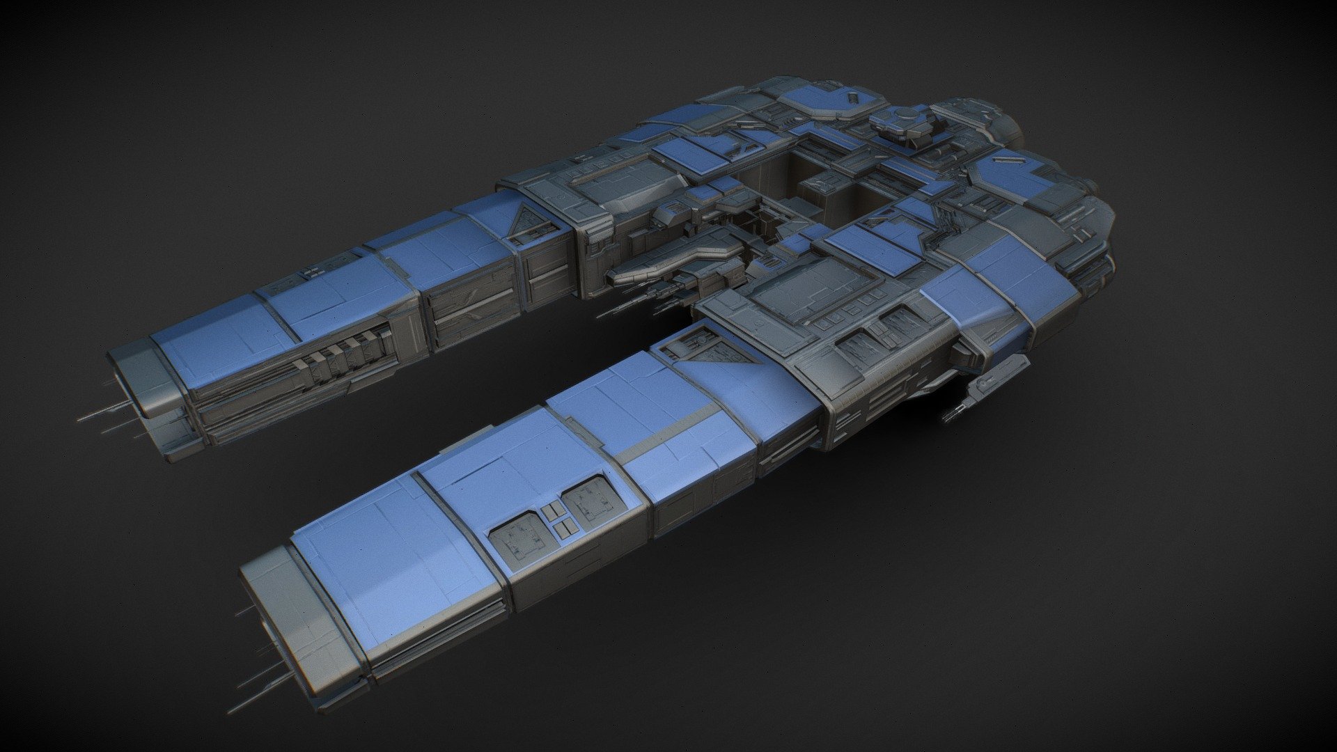 X4 Foundations Argon Leviathan (Modded Ship) 3D model by Argon_Matt [92100e1] Sketchfab