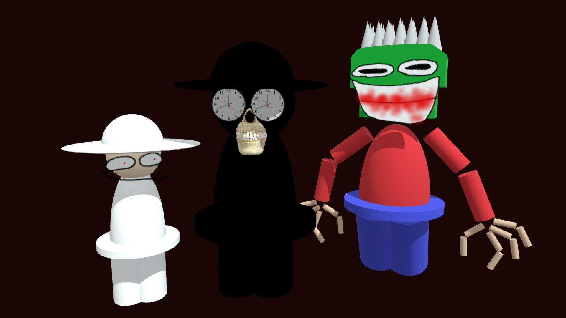 The Spam Trio (Expunged, Piirangud, and Nimbi) Download Free 3D model