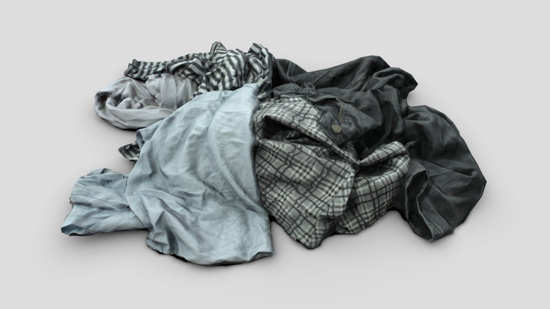 Pile of Clothes 3 Buy Royalty Free 3D model by ClosetWits [93c418f