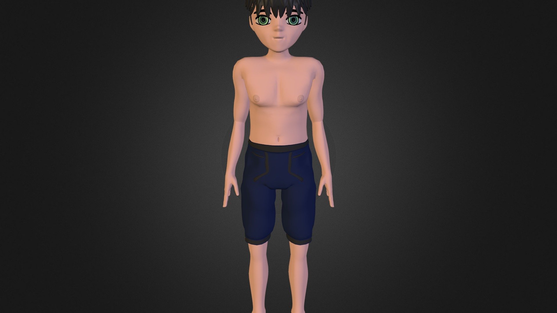 Anime Male Template 1.1 3D model by Ziggyvansmarty. [958bed6] Sketchfab