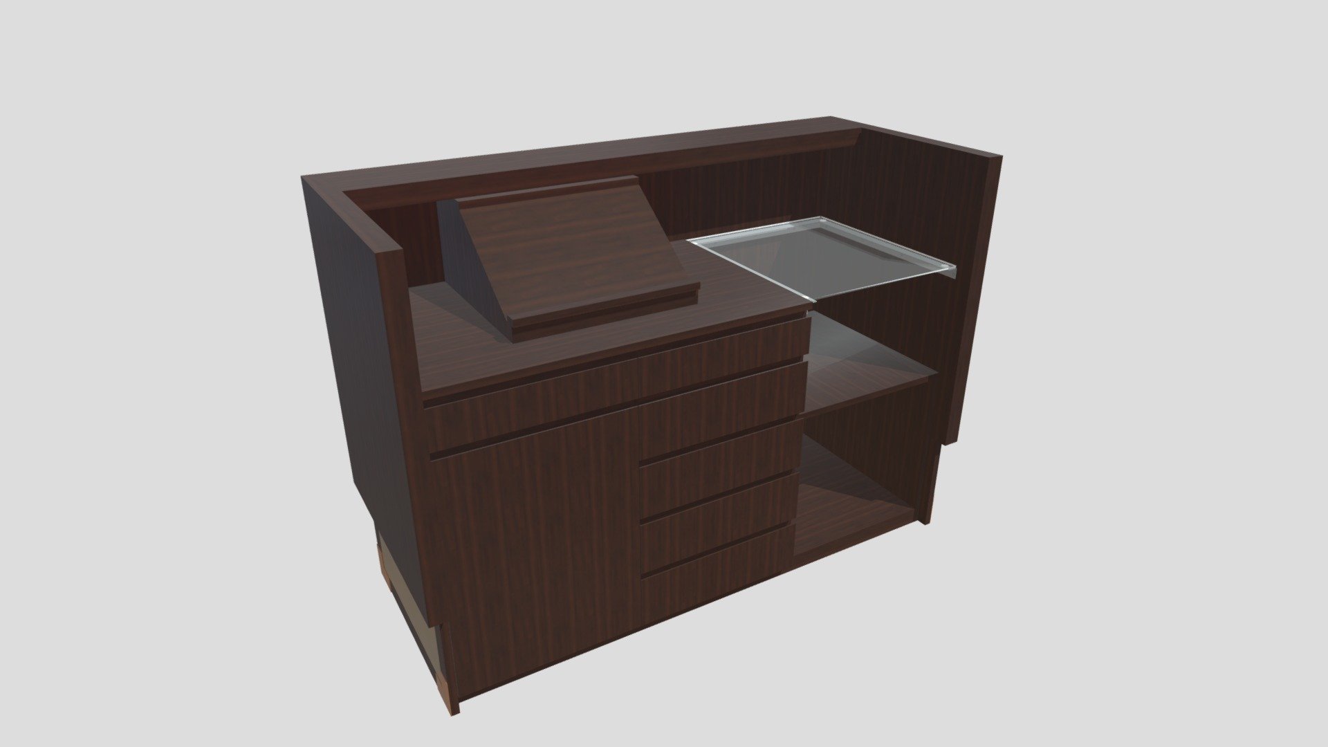 Front Desk Download Free 3D model by trijoko.maryadi [9a5f474