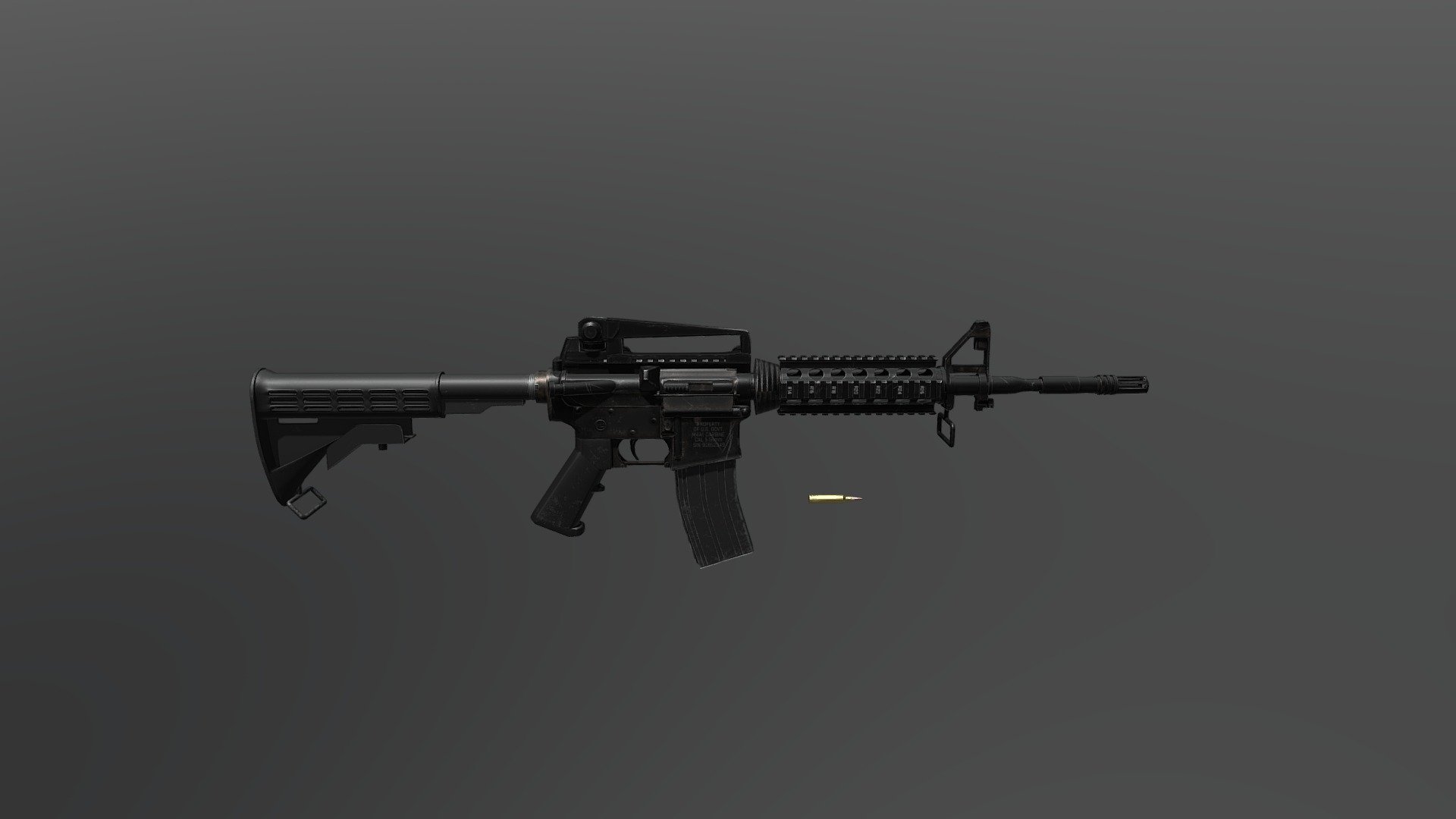 M4A1 Carbine Download Free 3D model by MrM0lten [9bb8f18] Sketchfab
