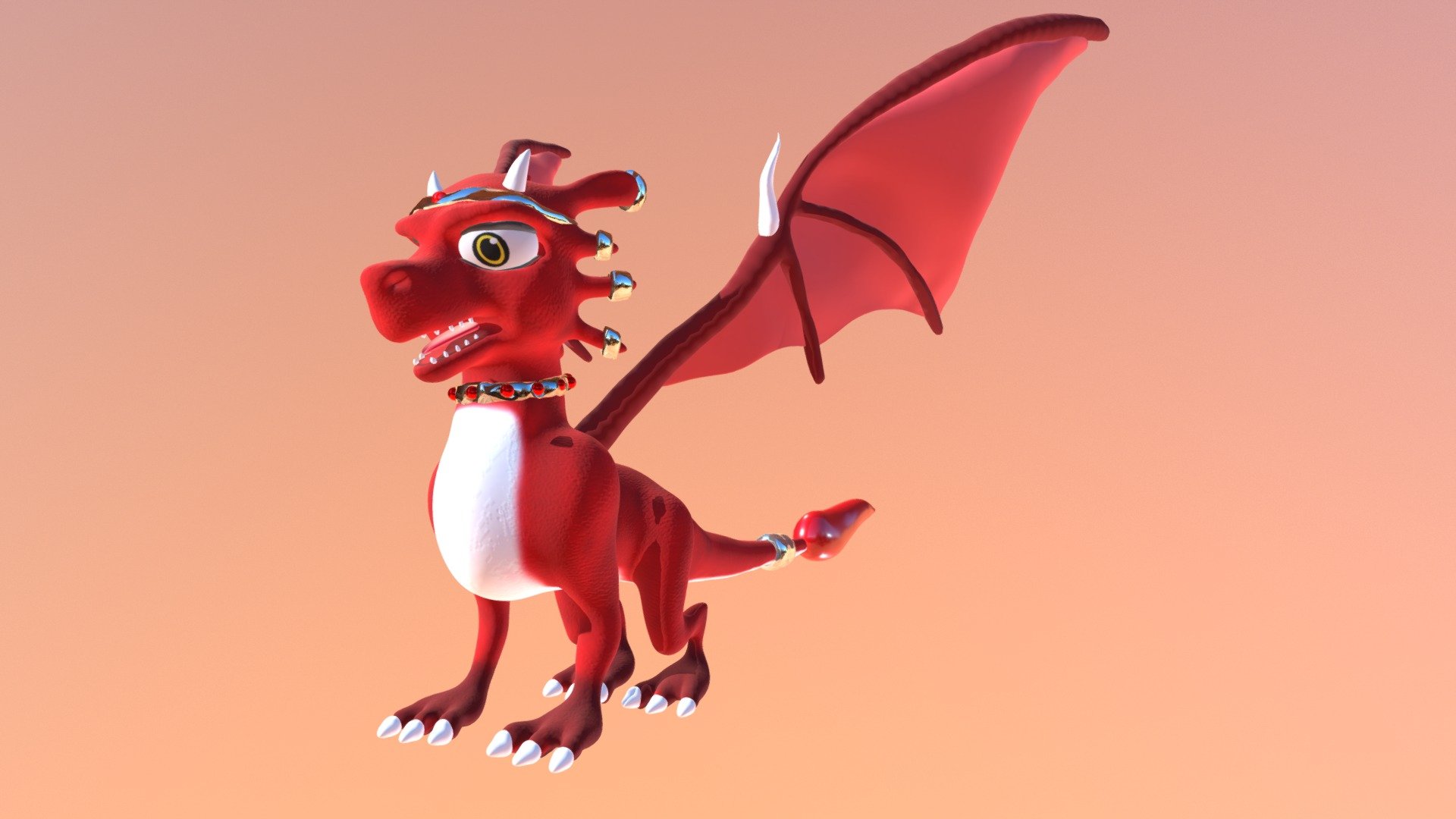 Dragon Cartoon Download Free 3D model by xeratdragons