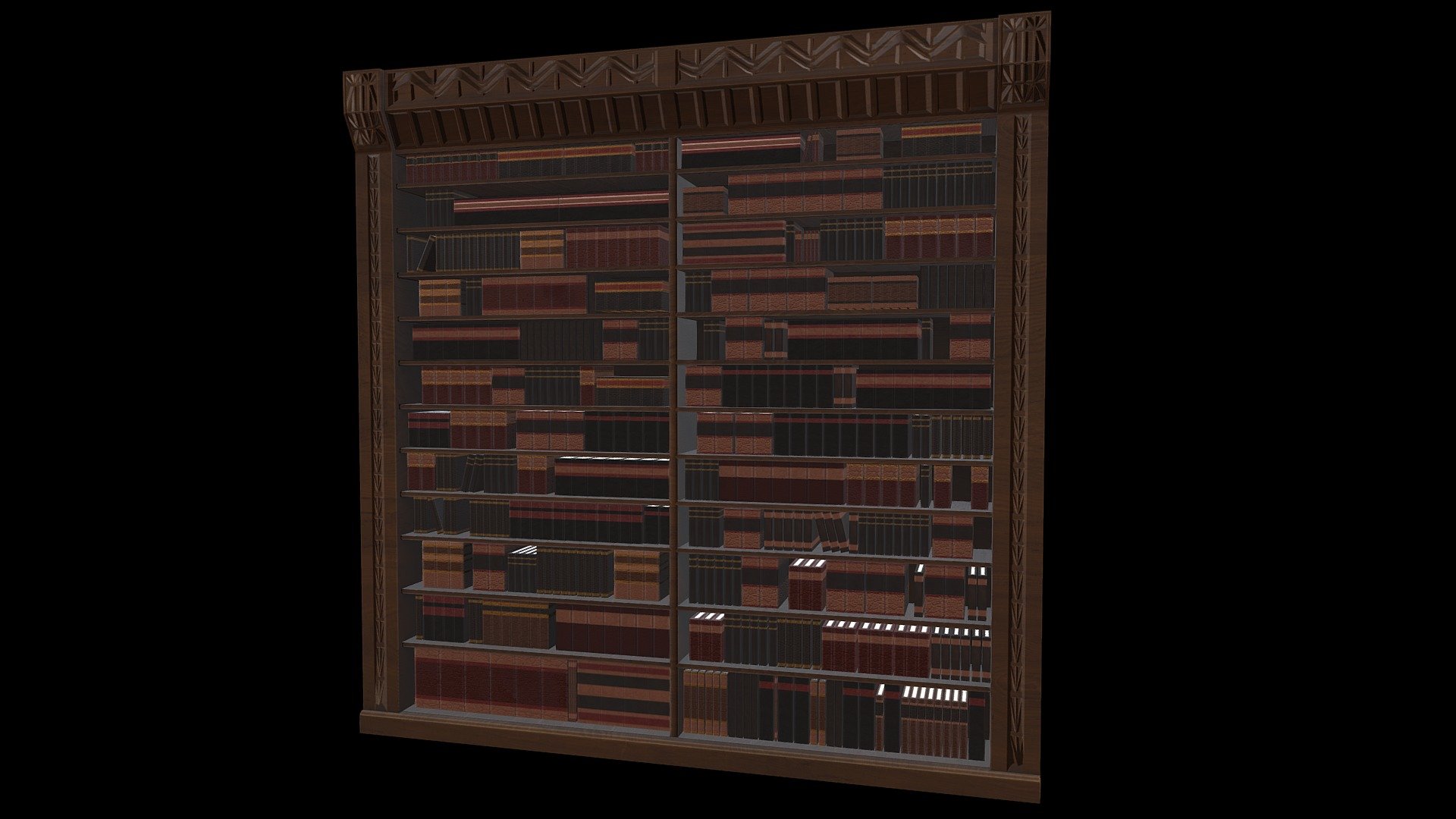 Bookshelf 3D model by Ryley Dodd (ryleydodd) [9c9af3d] Sketchfab