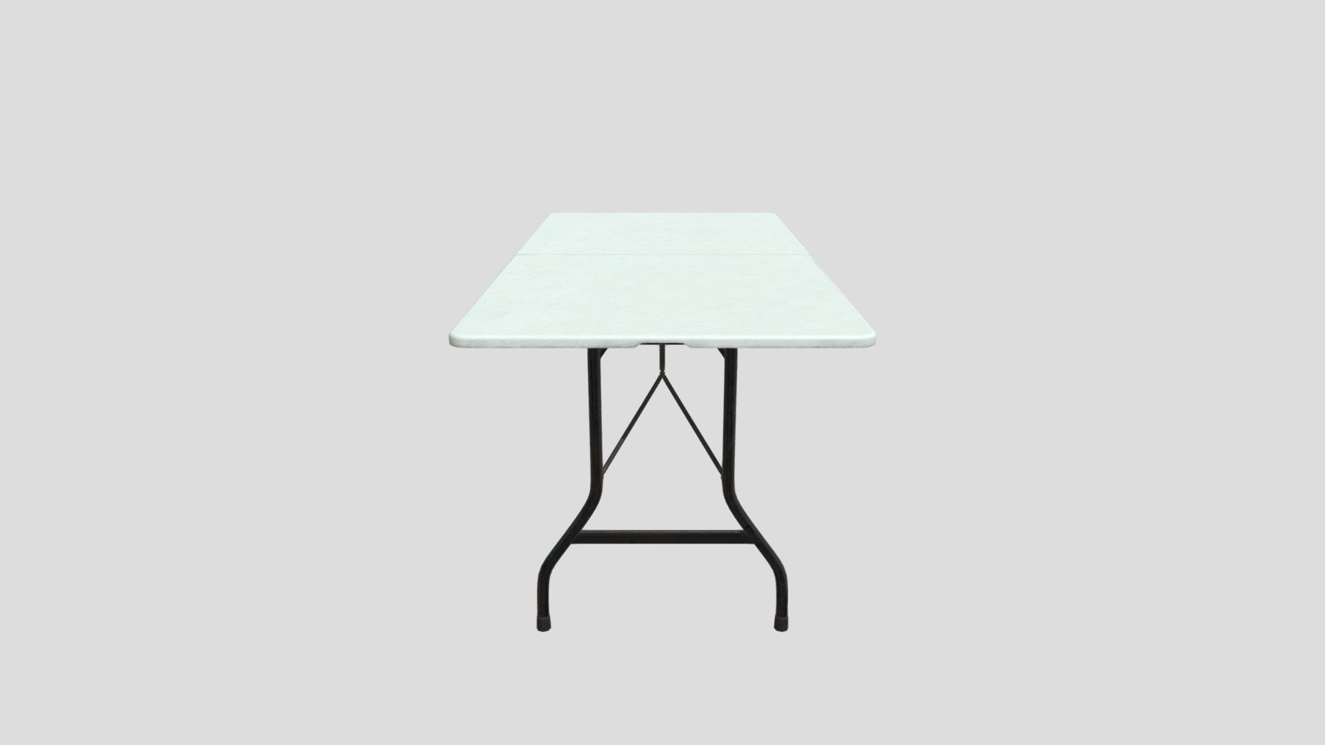 Folding Table Set with 4K Textures Lowpoly Buy Royalty Free 3D model