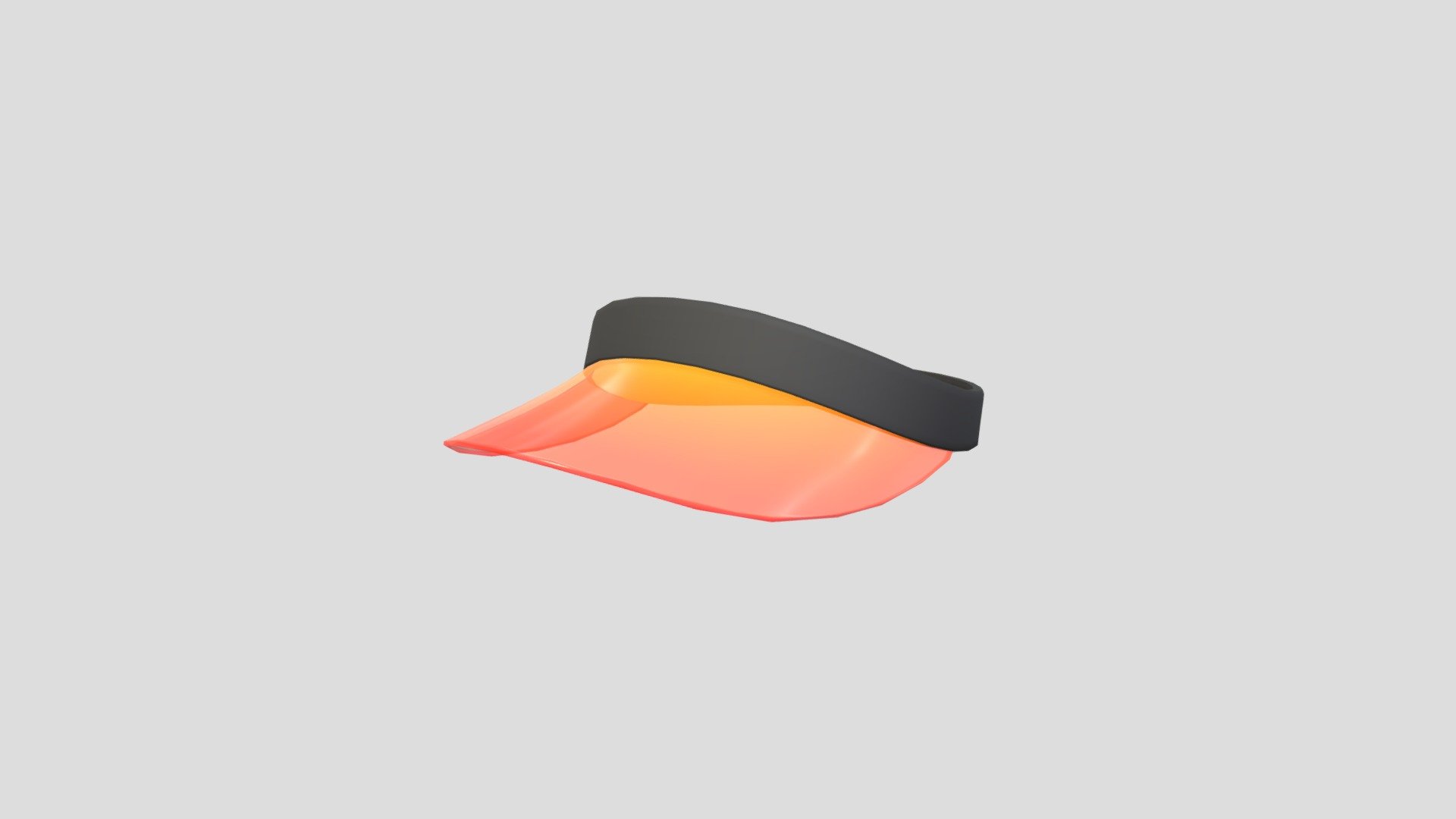 Orange Visor Cap Buy Royalty Free 3D model by bariacg [9dd61cf