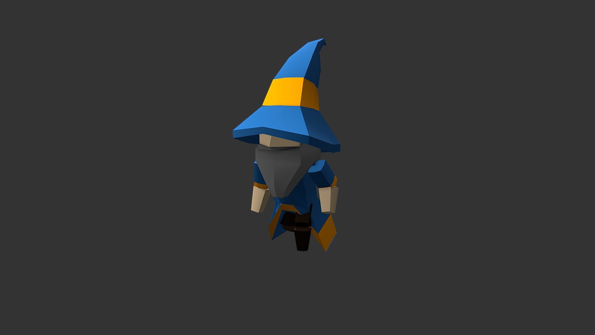 Low Poly Wizard 3d Model By Sarrus Sarrus A0d2984