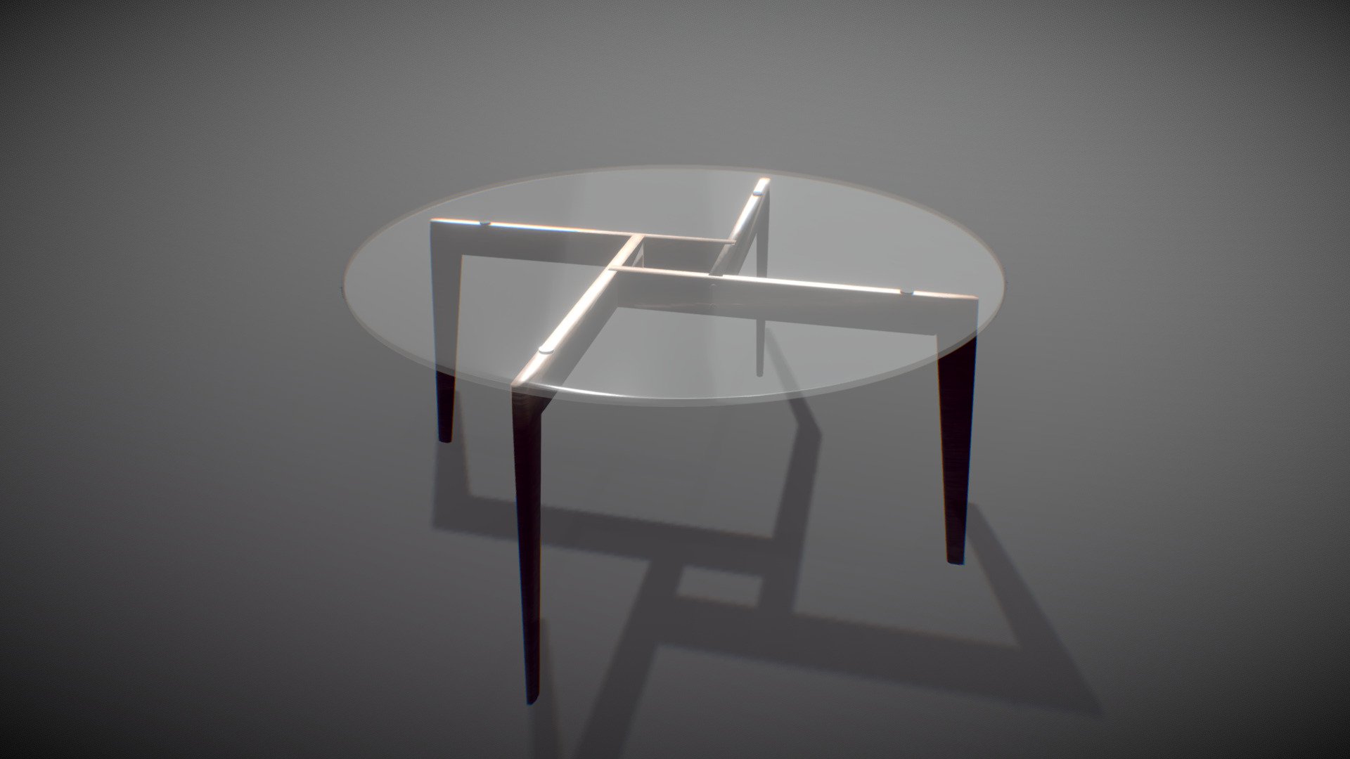 Round glass table Download Free 3D model by Simple_man