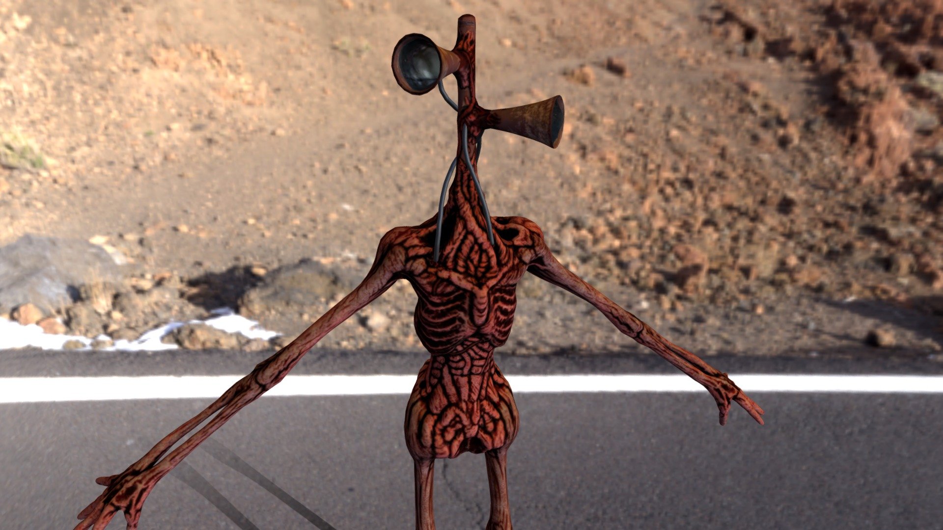 Siren Head Xweert123 Download Free 3D model by Edward Johnson 3