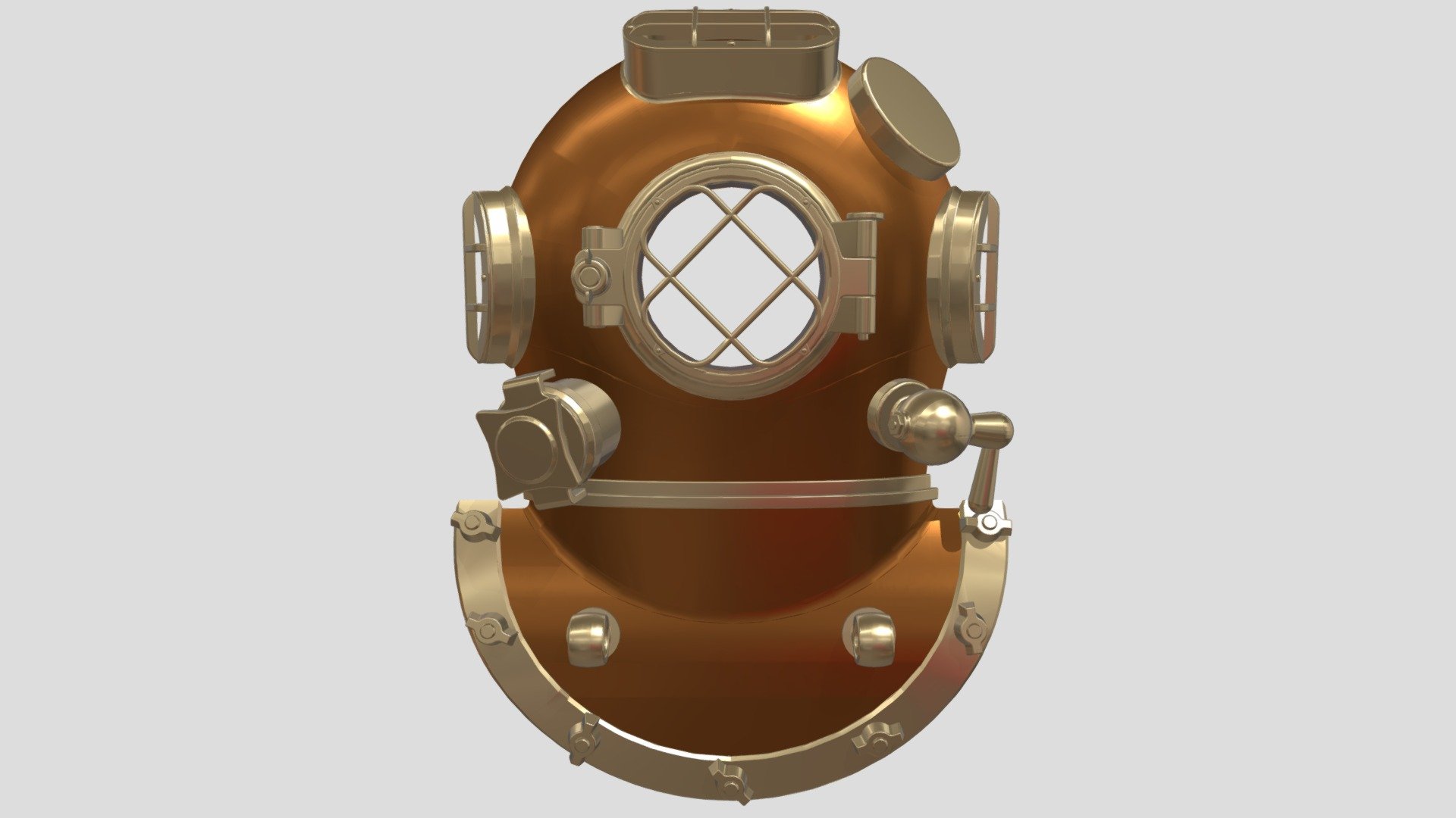 Diving Helmet Wall Decor 3D model by PikNik (PikNik91) [a4de6ef