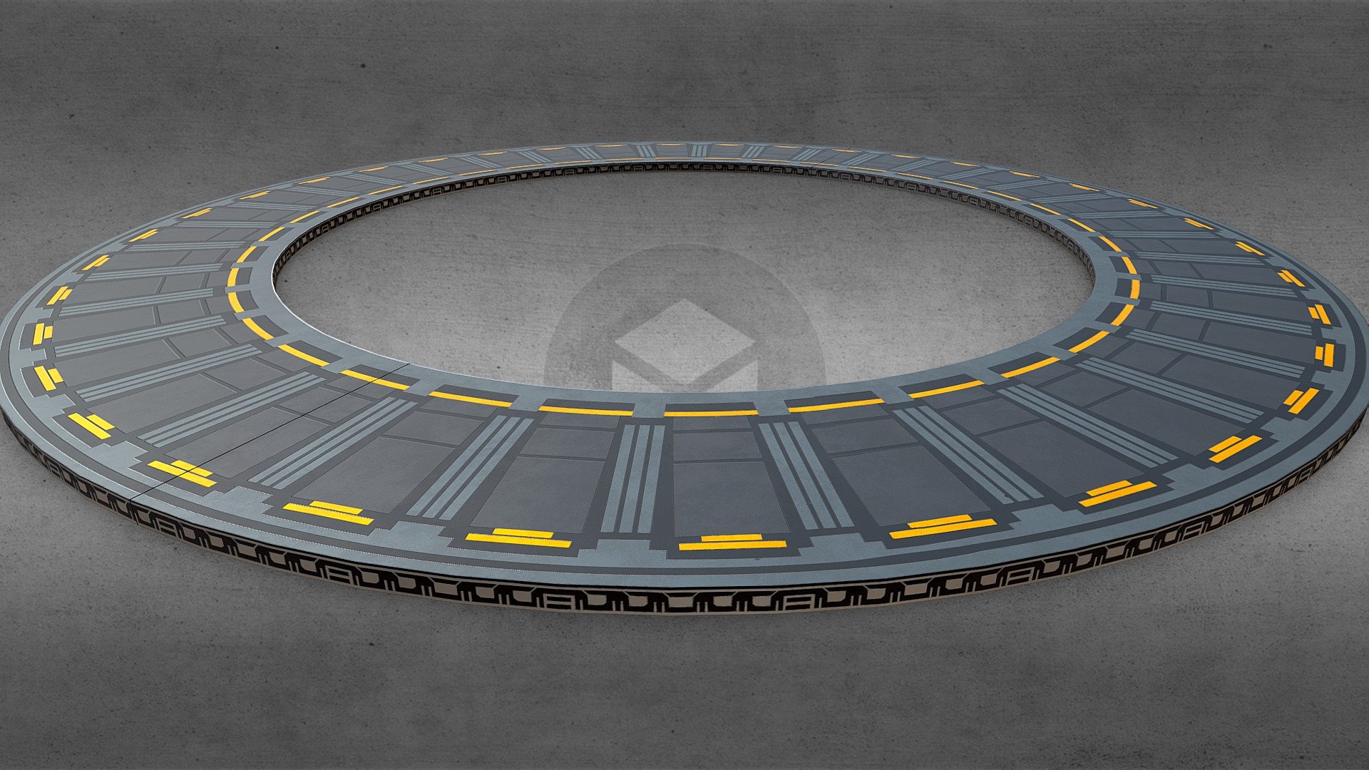 Stargate Goa'uld ring platform v2 variante 2 Download Free 3D model
