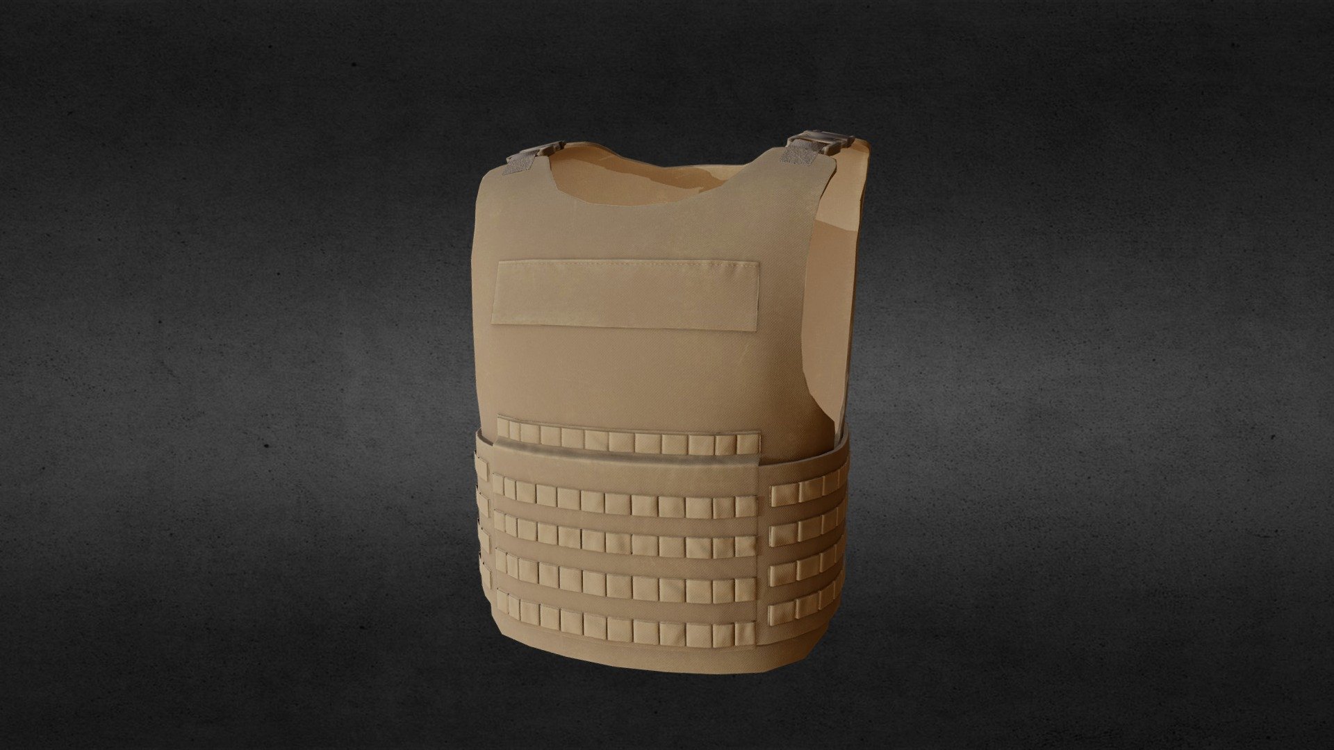 Military Flak Jacket bullet proof vest 3D model by Vitamin