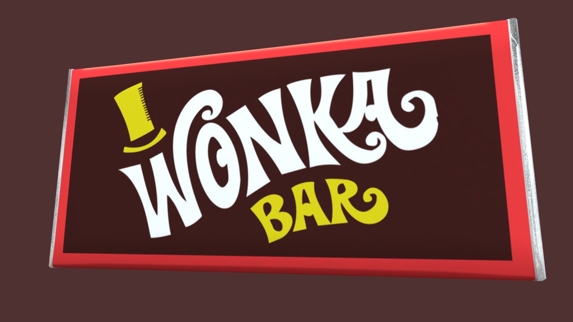 Wonka Bar Download Free 3D model by Ian Dowson (eonie316) [a95a6f2