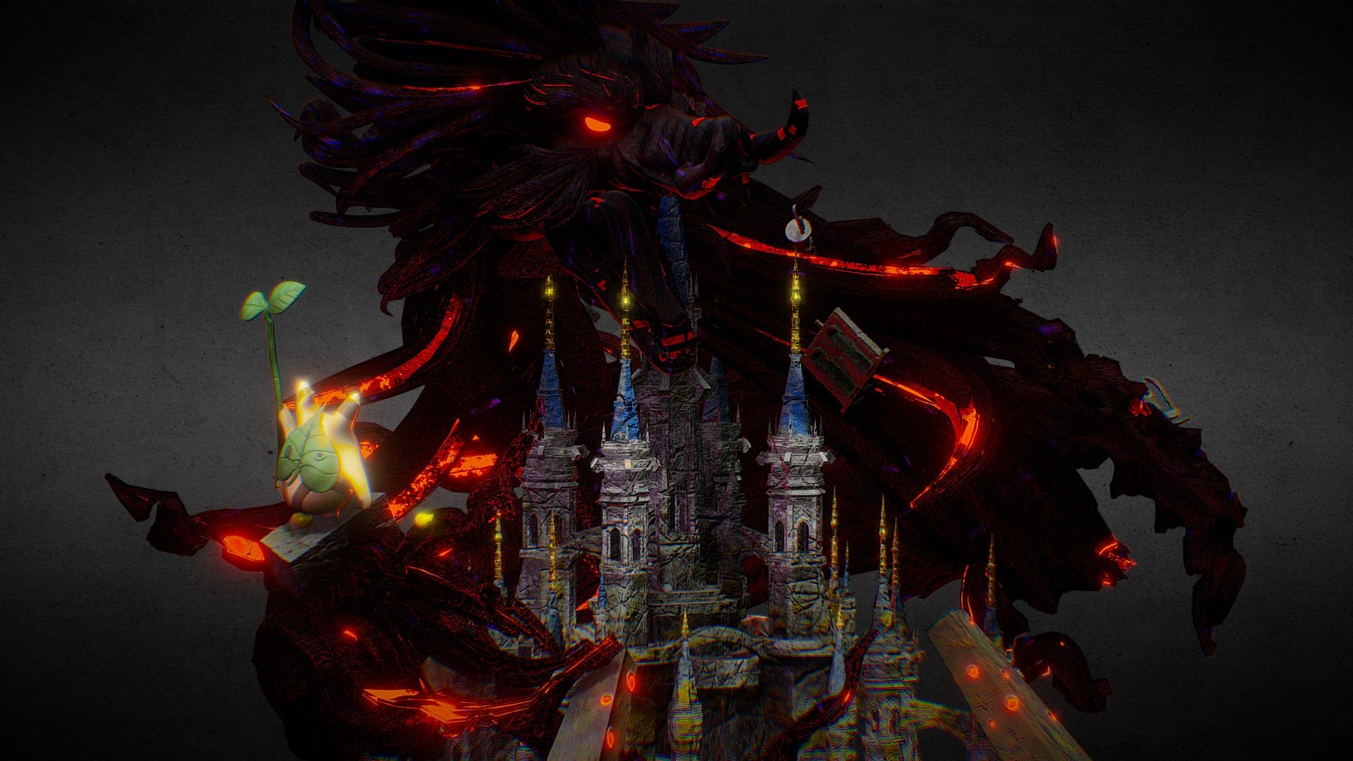 Calamity Ganon Zelda Breath of the Wild 3D model by jhobertCG