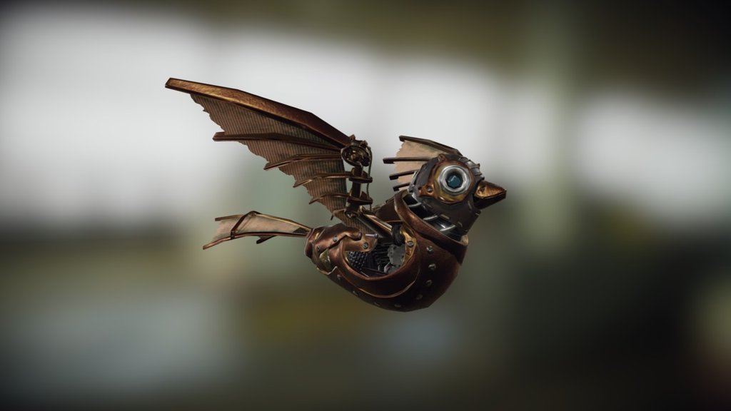 Mechanical bird 3D model by grozamedvedey [aba17cb] Sketchfab