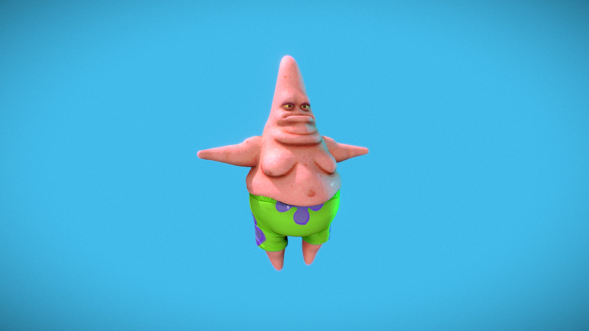 Realistic Patrick Star Download Free 3D model by Malaya Yu (malayayu