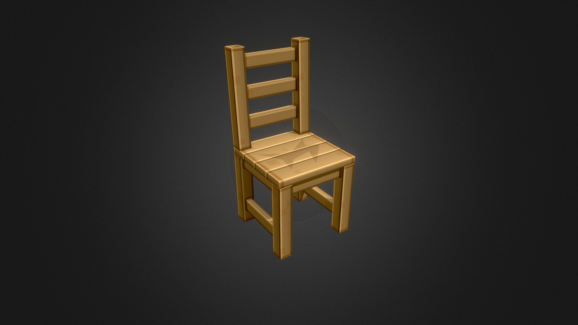 Wooden Chair 3D model by Nineven [ad1a8ba] Sketchfab