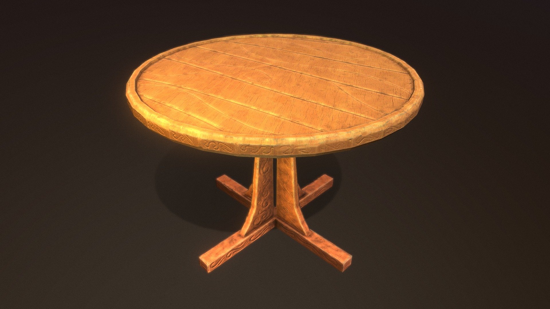 Medieval Circle Table Download Free 3D model by Mert Duran