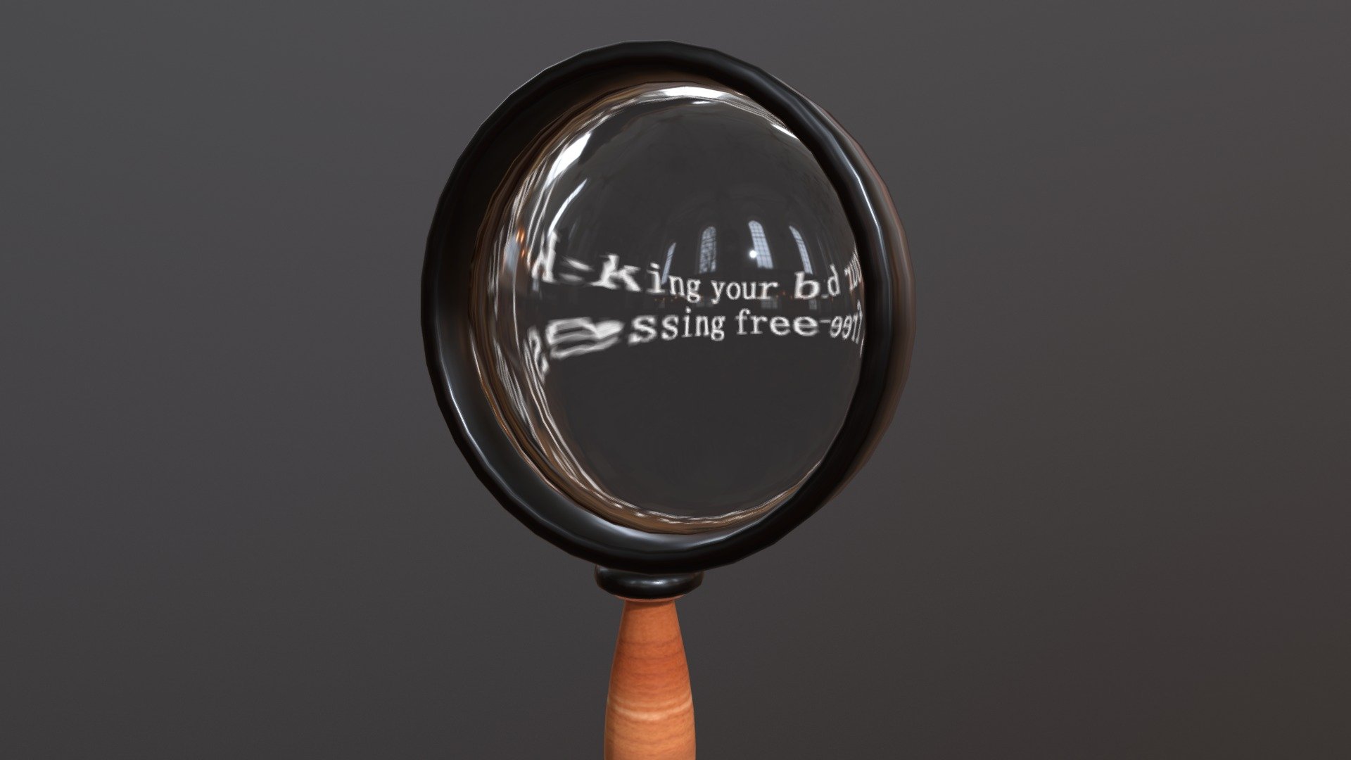 Magnifying Glass 3D model by 991519166 [b13c853] Sketchfab