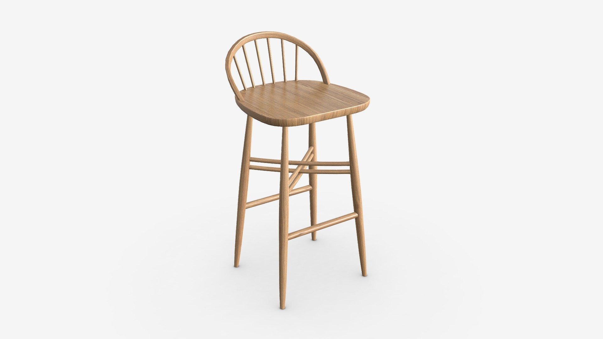 Bar Stool Ercol Shalstone John Lewis Buy Royalty Free 3D model by HQ3DMOD (AivisAstics
