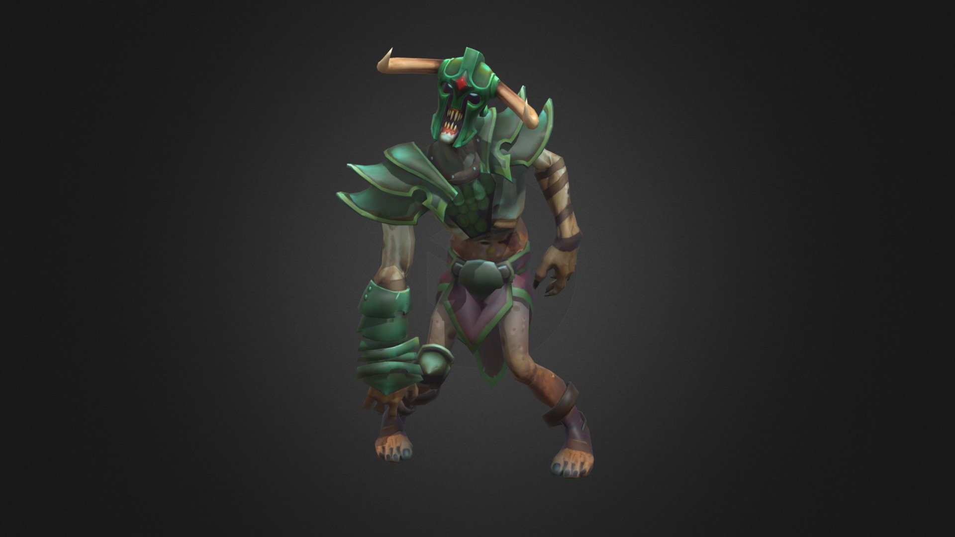 Draugr Idle animation (Undying Dota 2) 3D model by Tiarnan Jones (percival_designs) [b73bf4d