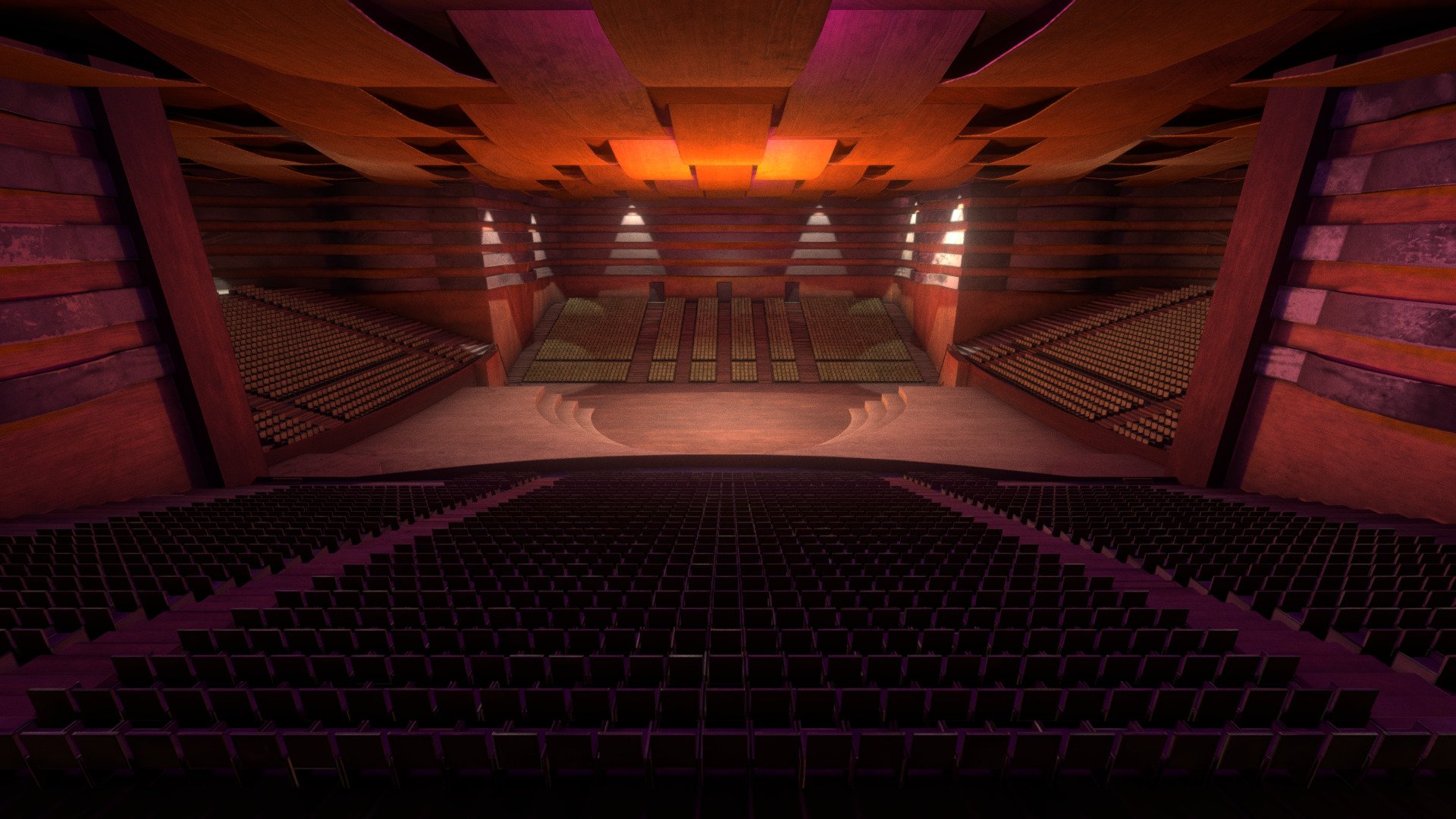 VR Concert Hall Buy Royalty Free 3D model by Leandro Nicolas