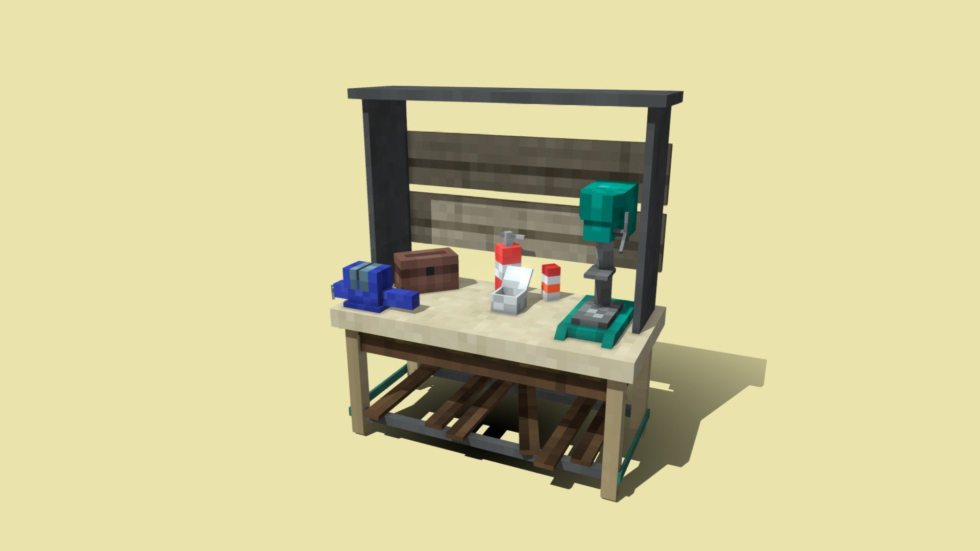 Workbench Tier 2 Rust 3D model by BananVovan [bbdc628] Sketchfab