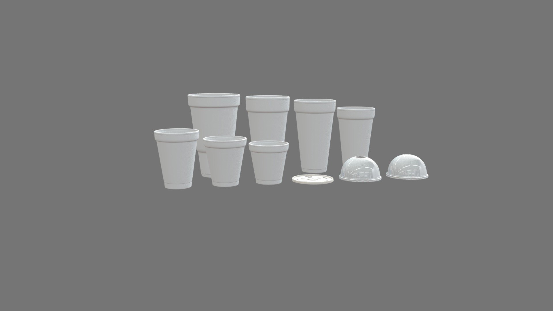 Styrofoam Cups Download Free 3D model by DURAO [bd449b0] Sketchfab