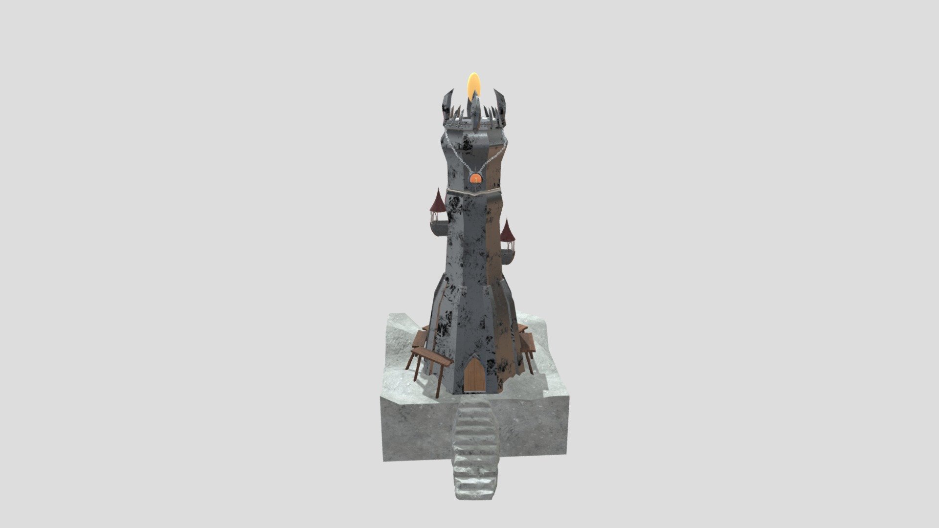 Wizard tower - 3D model by rolandobrando [be6b826] - Sketchfab