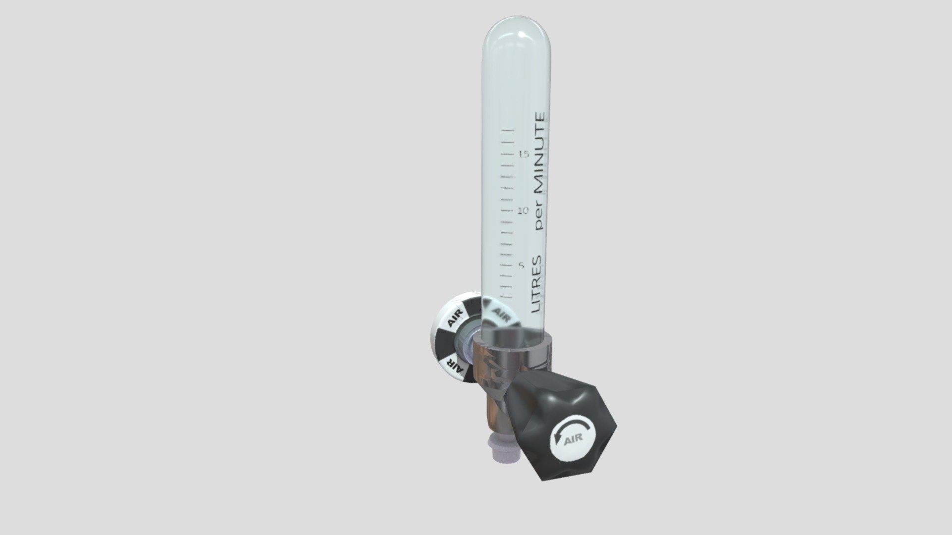 Oxygen Flow Meter 3D model by BillyJJackson (pistonstone) [c149e35