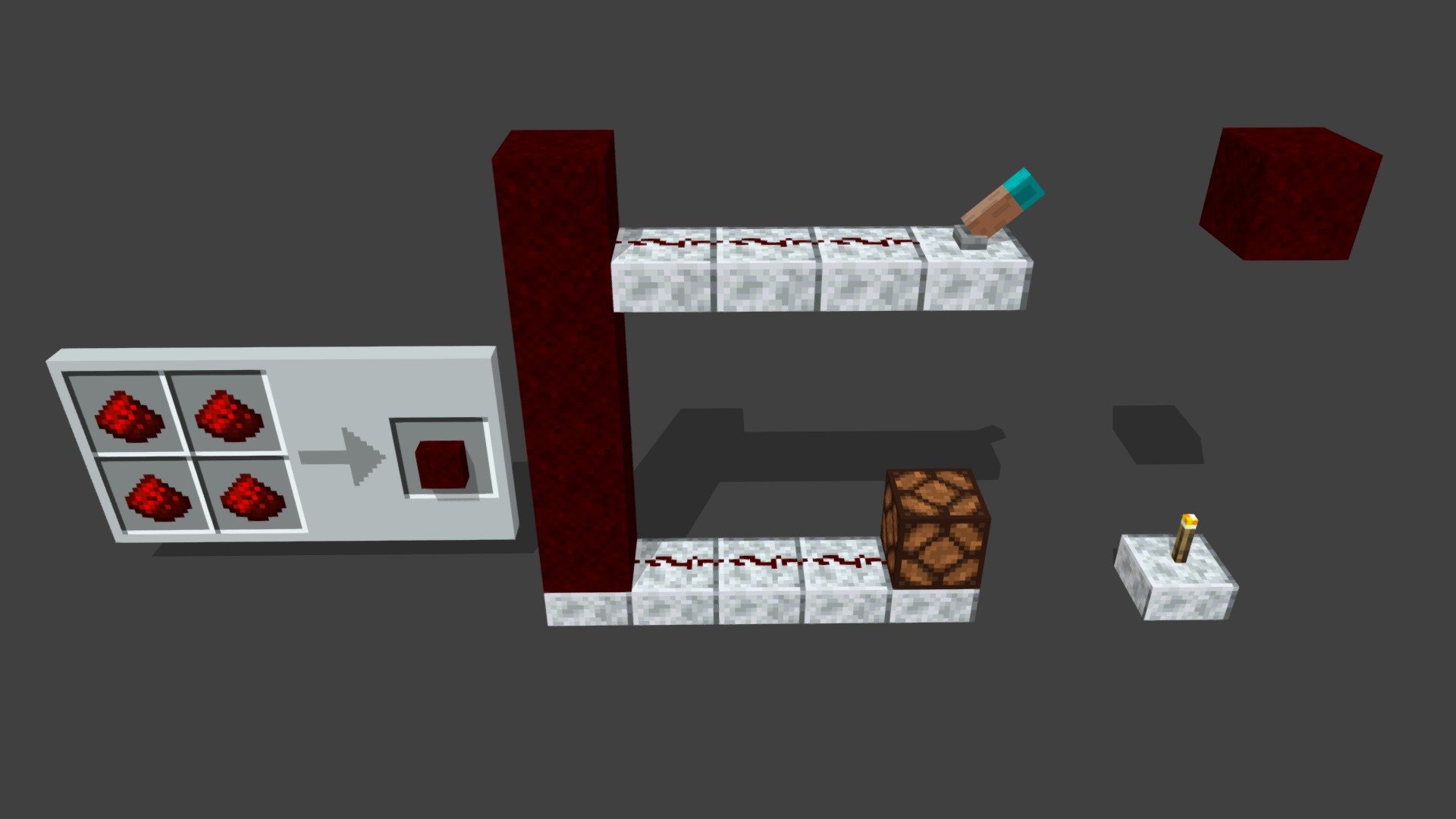 Redstone Dust Block [Minecraft] 3D model by pixalthepixeled [c5dd881