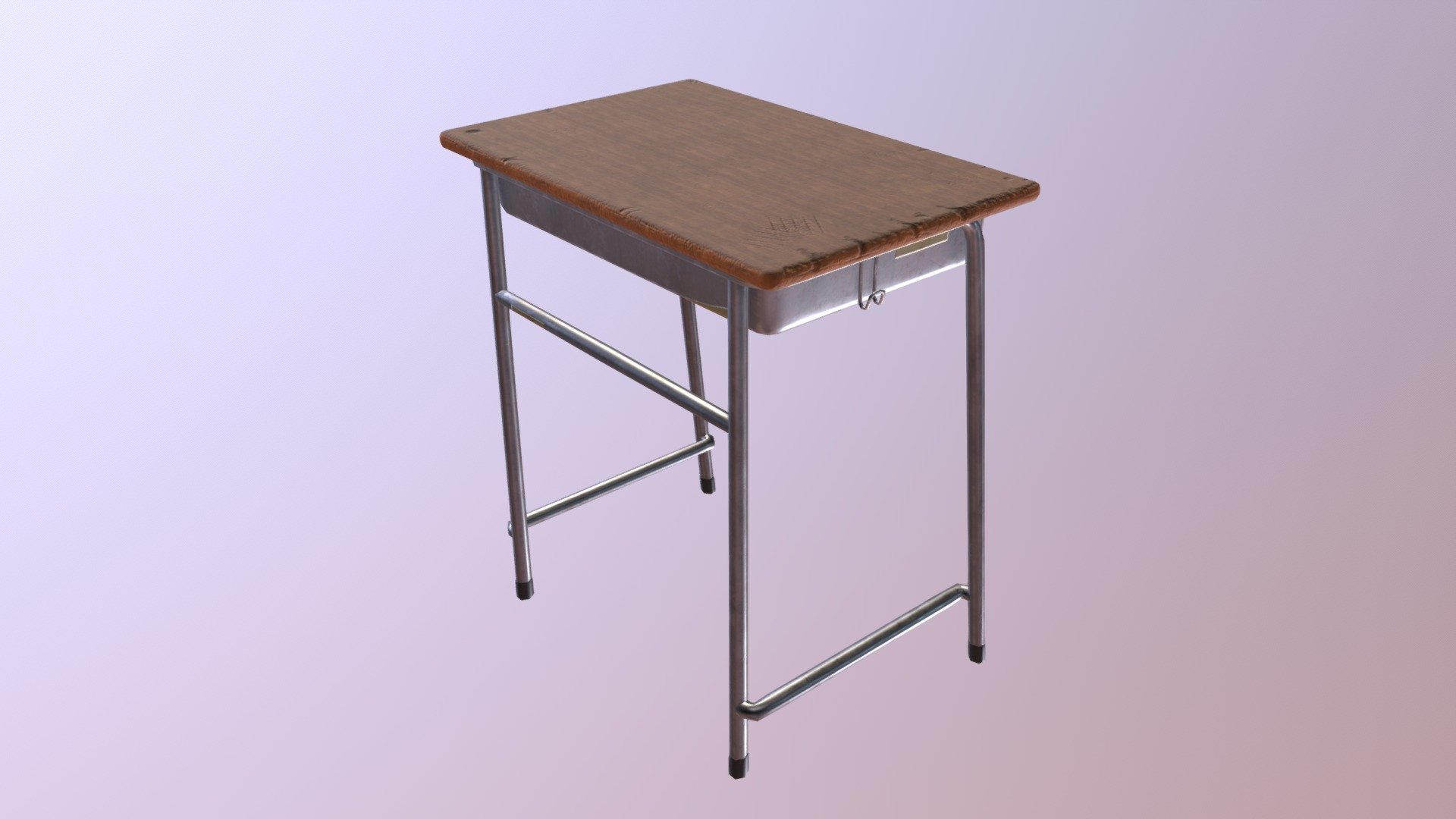 School Desk 3D model by seefor [c6ce840] Sketchfab