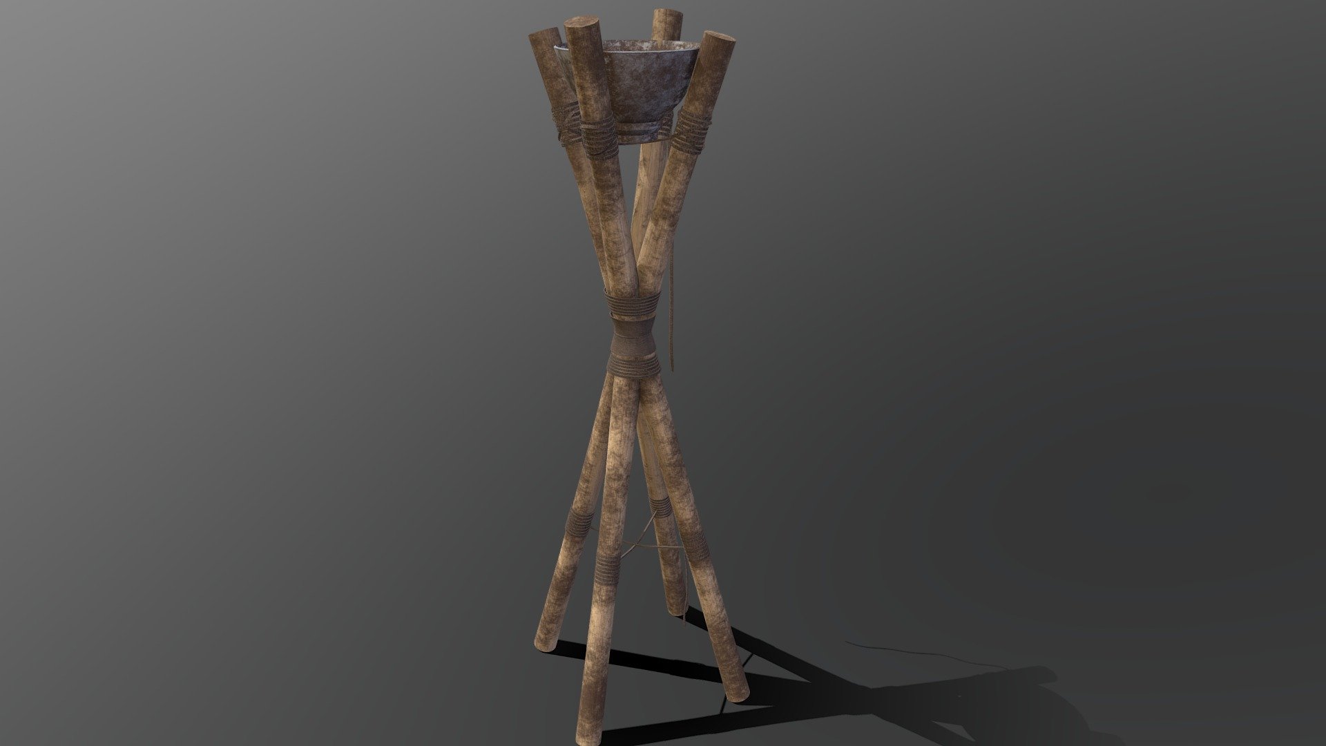 Stand Torch Game Asset 3D model by solodevelopment97 [ca43da9